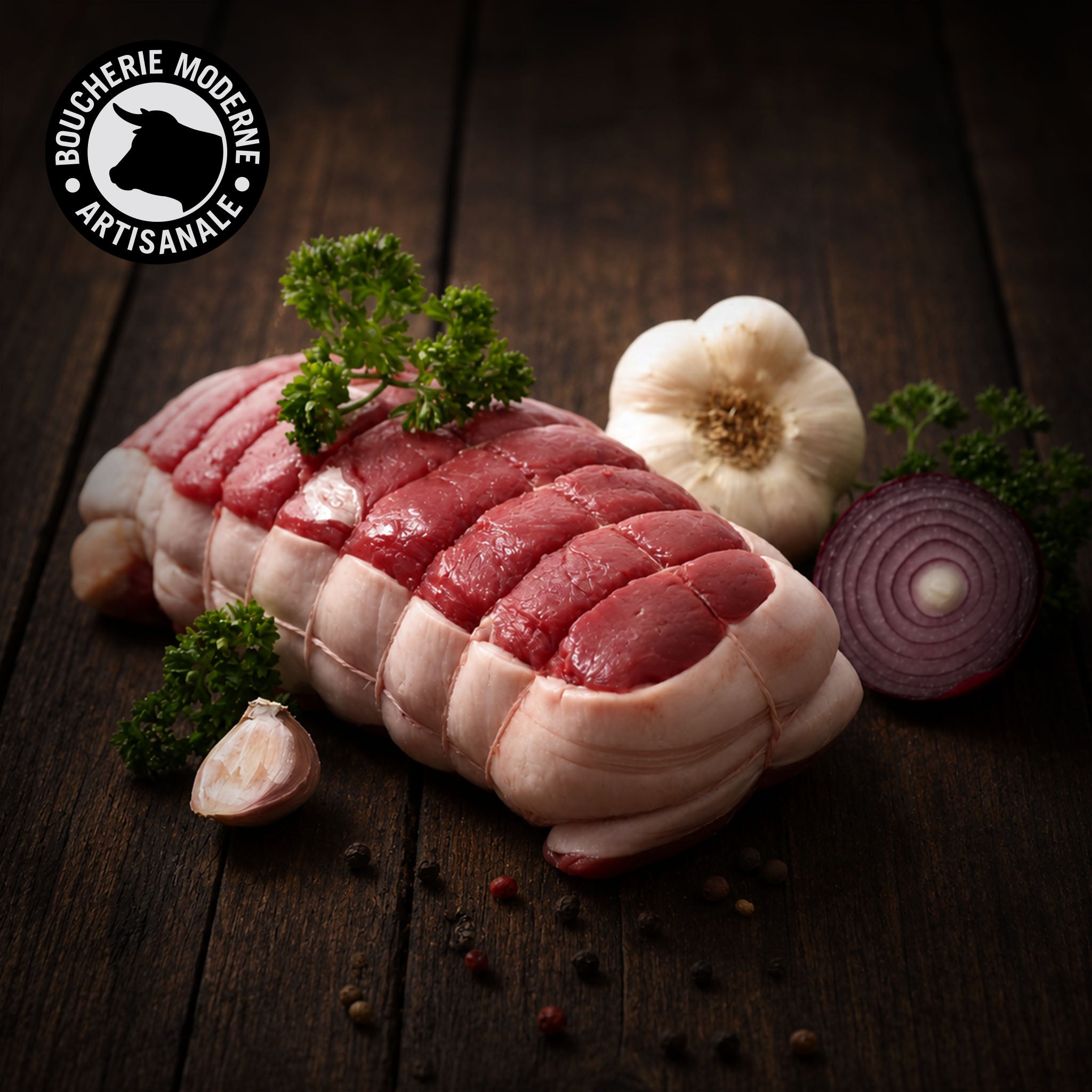 Rosbif de rumsteck, tendre et savoureux, pour une cuisson rosée et délicate.