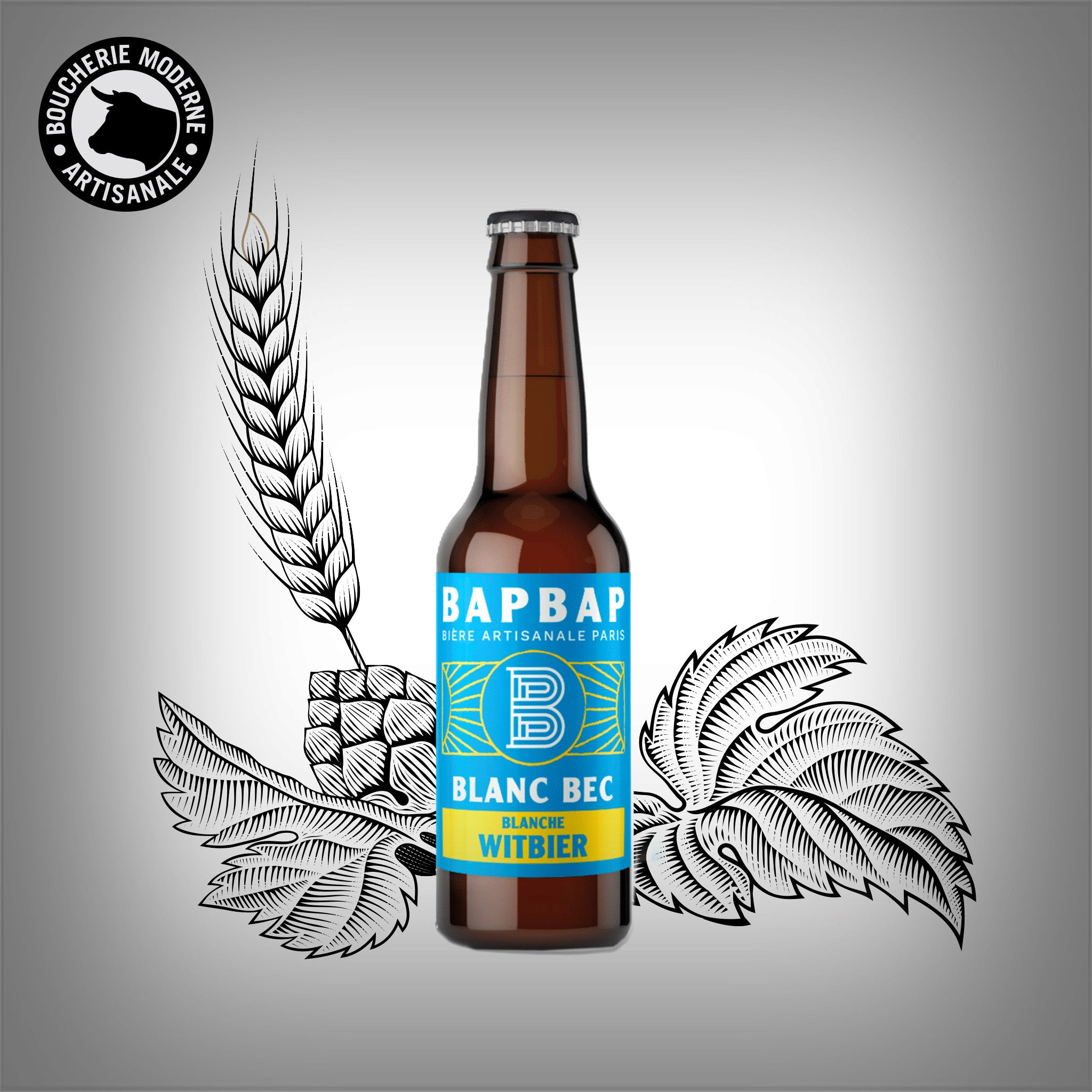 BAPBAP bière blanche légère et rafraîchissante, aux notes d’agrumes.