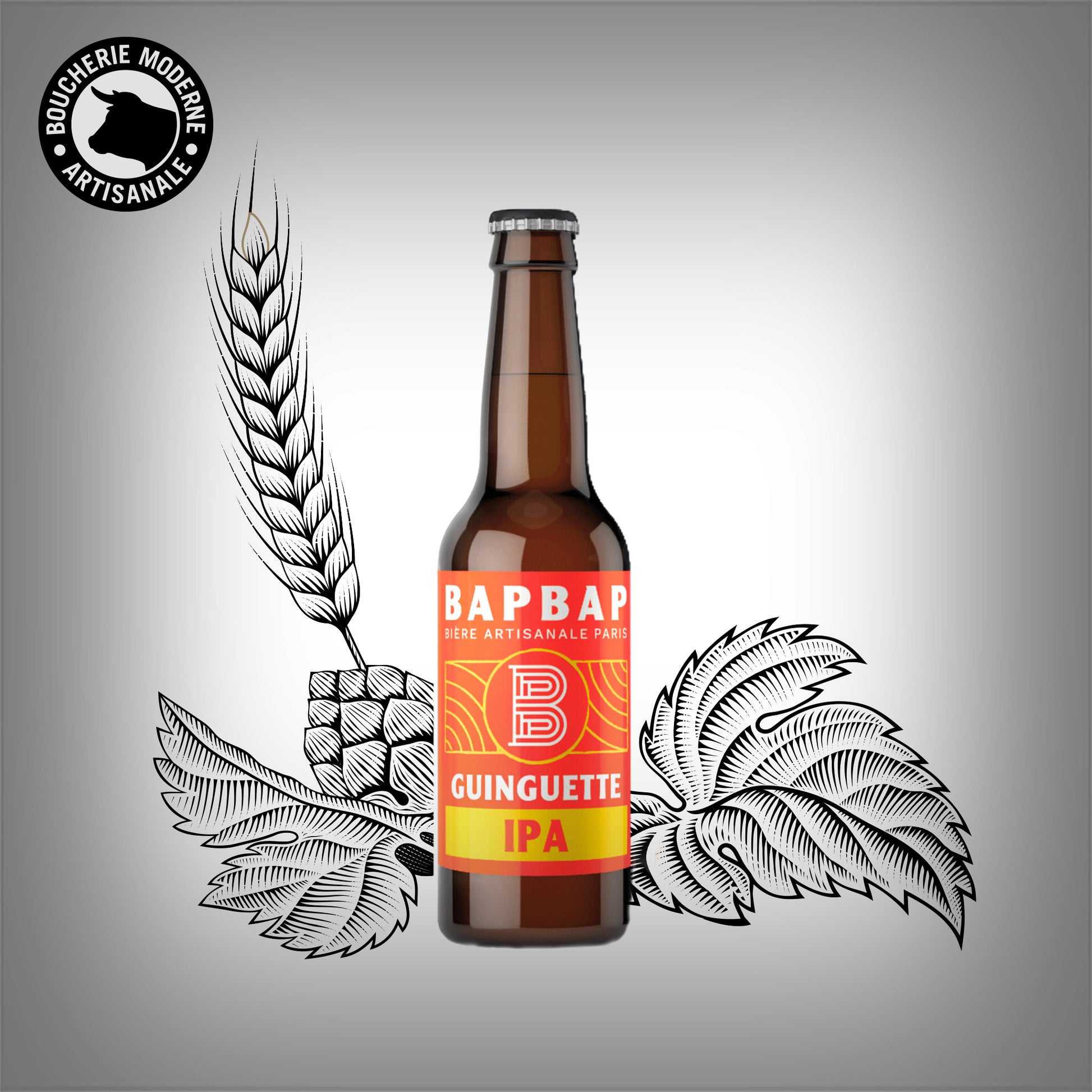 BAPBAP Guinguette, IPA légère et rafraîchissante, parfaite pour l’apéritif.