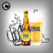 Clara, bière légère à 2,5 %, fraîche et citronnée, parfaite pour un moment désaltérant.