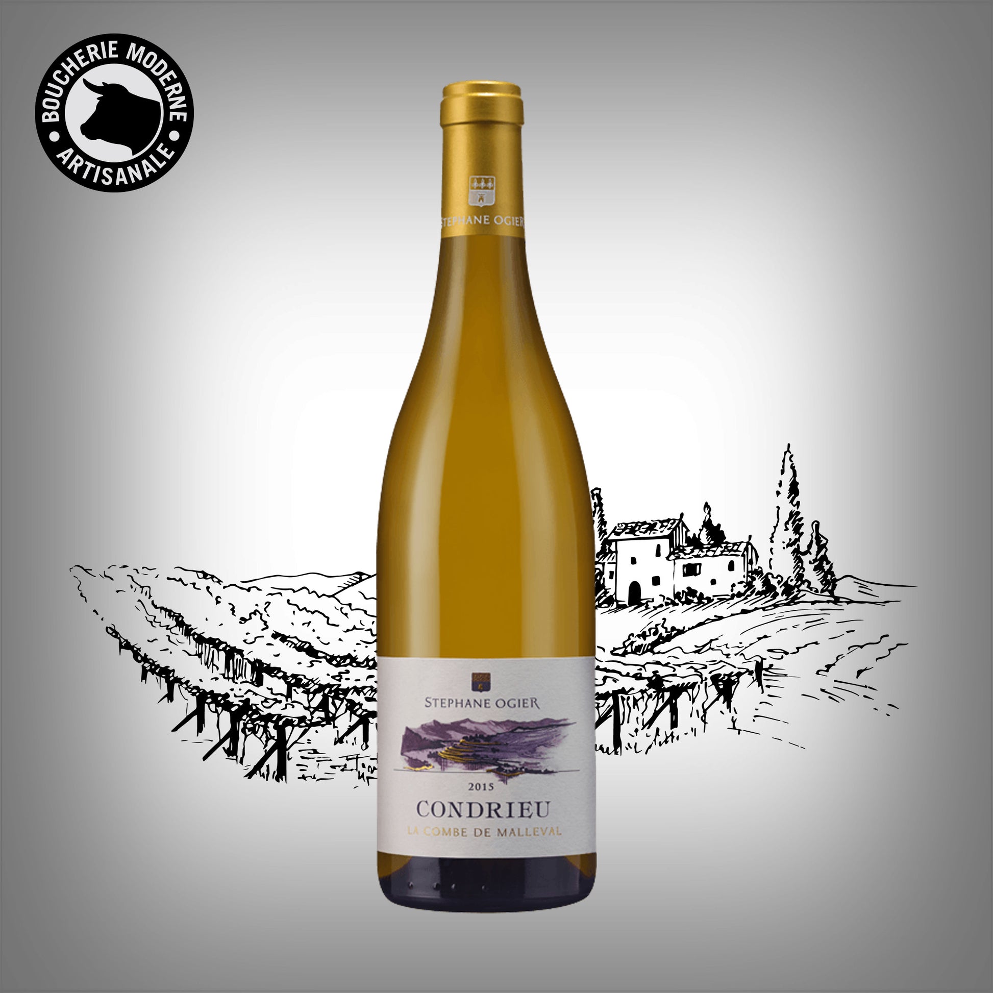 Condrieu raffiné et ample, aux notes d’abricot et de fleur d’oranger.