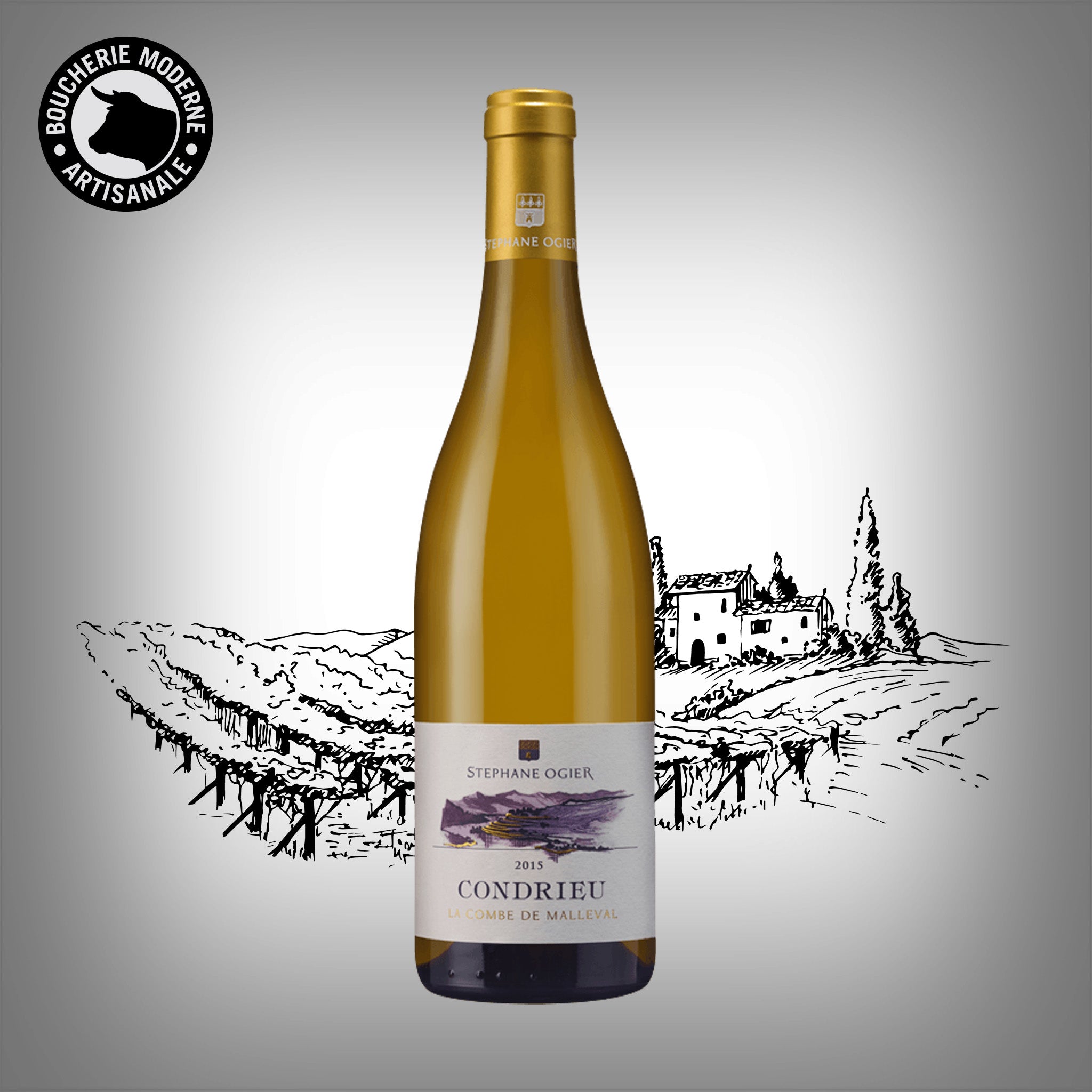 Condrieu raffiné et ample, aux notes d’abricot et de fleur d’oranger.
