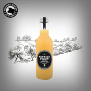 Jus de pomme brut bio, non filtré et naturellement sucré.