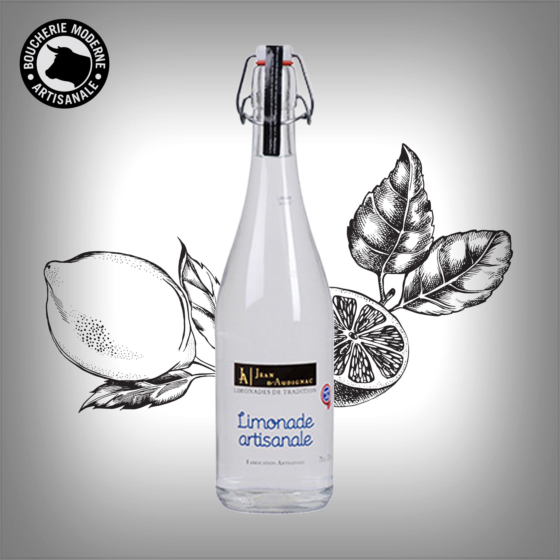Limonade artisanale bio aux notes d’agrumes, fraîche et pétillante.