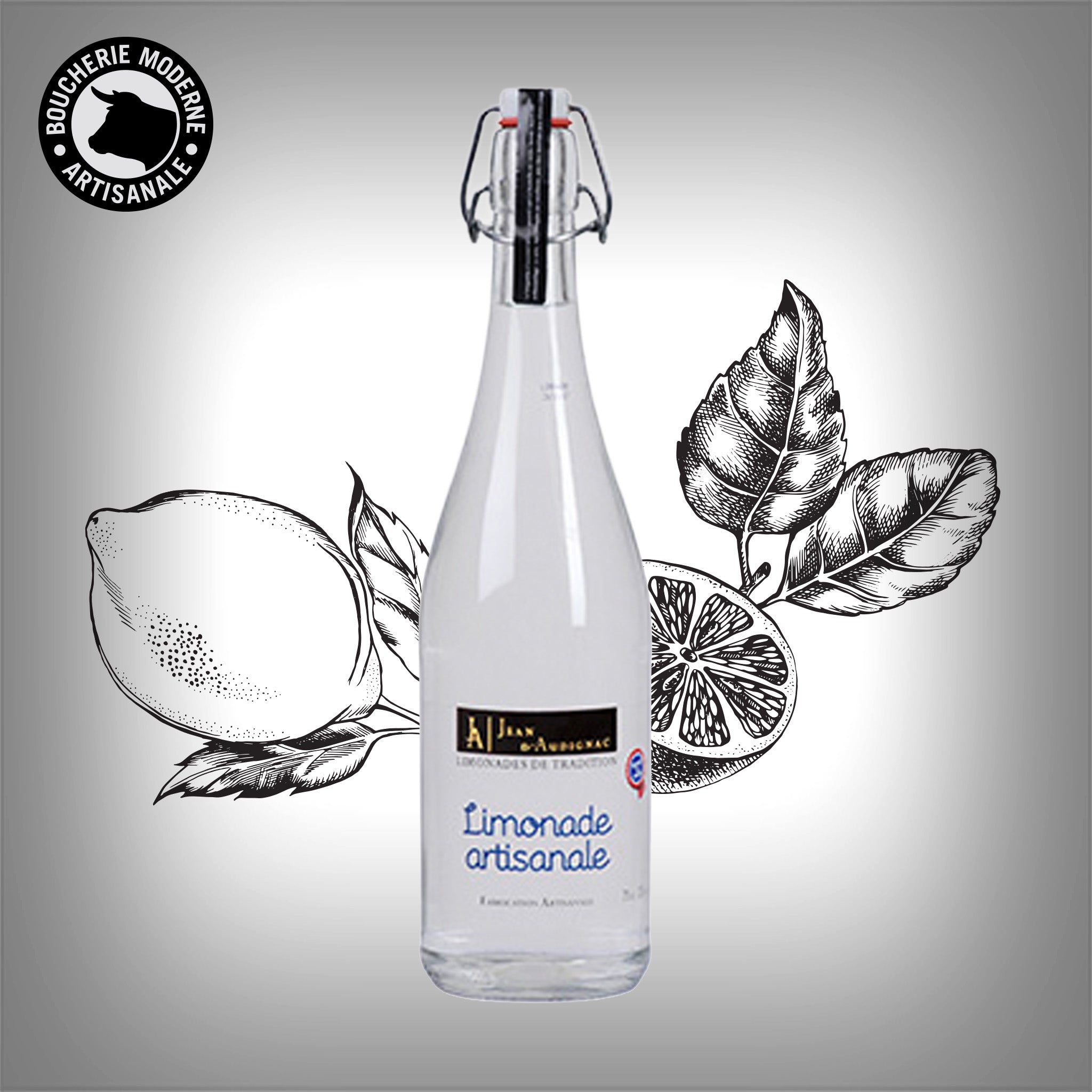 Limonade artisanale bio aux notes d’agrumes, fraîche et pétillante.