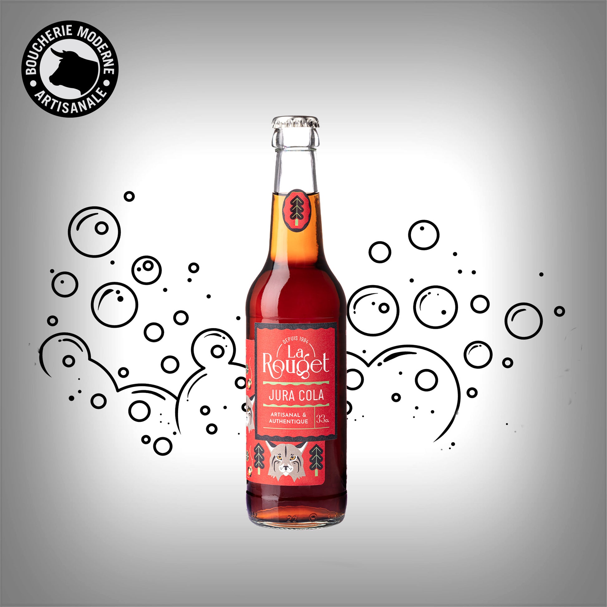 Un cola artisanal du Jura, naturel et moins sucré qu’un cola classique.