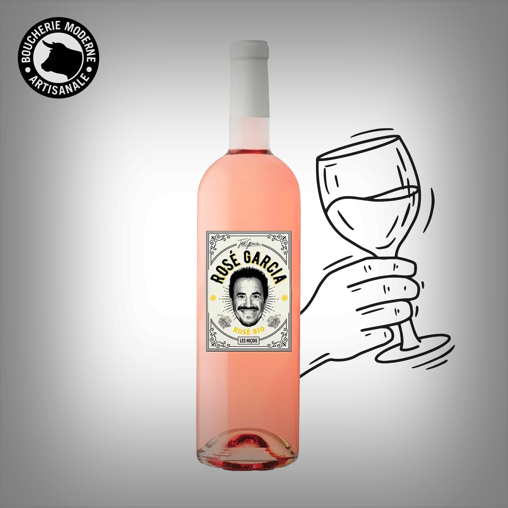Rosé bio frais et gourmand, parfait pour partager entre amis.