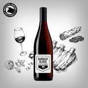 Barbackologie, Beaujolais 100 % Gamay structuré et velouté, parfait pour accompagner les belles pièces de viande.