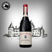 Châteauneuf-du-Pape puissant et élégant, signé Château de Beaucastel, grand vin de garde.