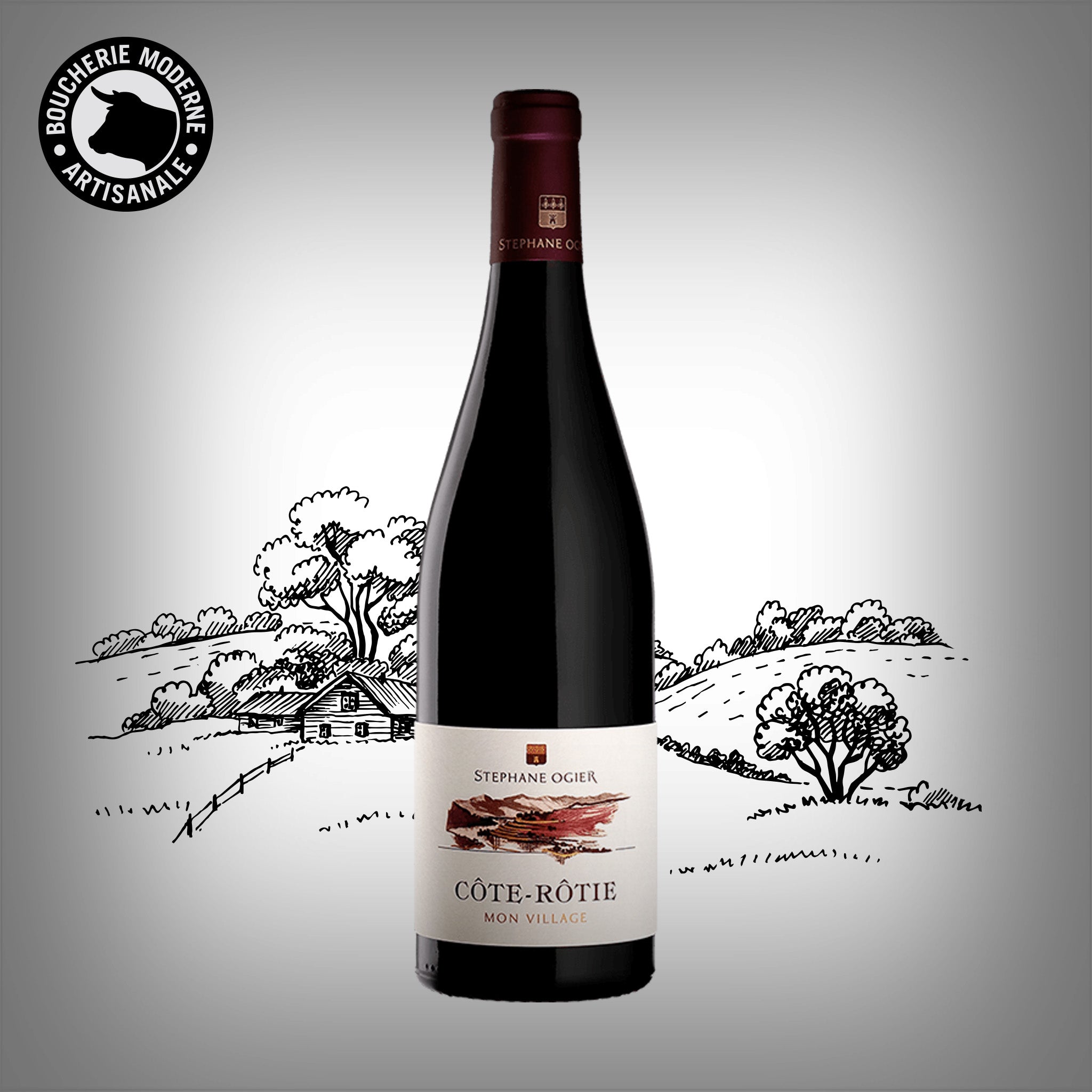 Côte-Rôtie intense et élégante, grand vin de caractère de la vallée du Rhône.