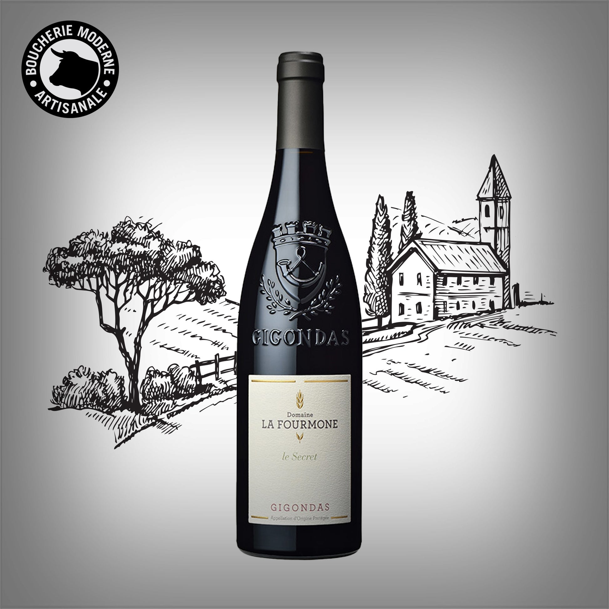 Grand rouge du Rhône sud, puissant, élégant et épicé.