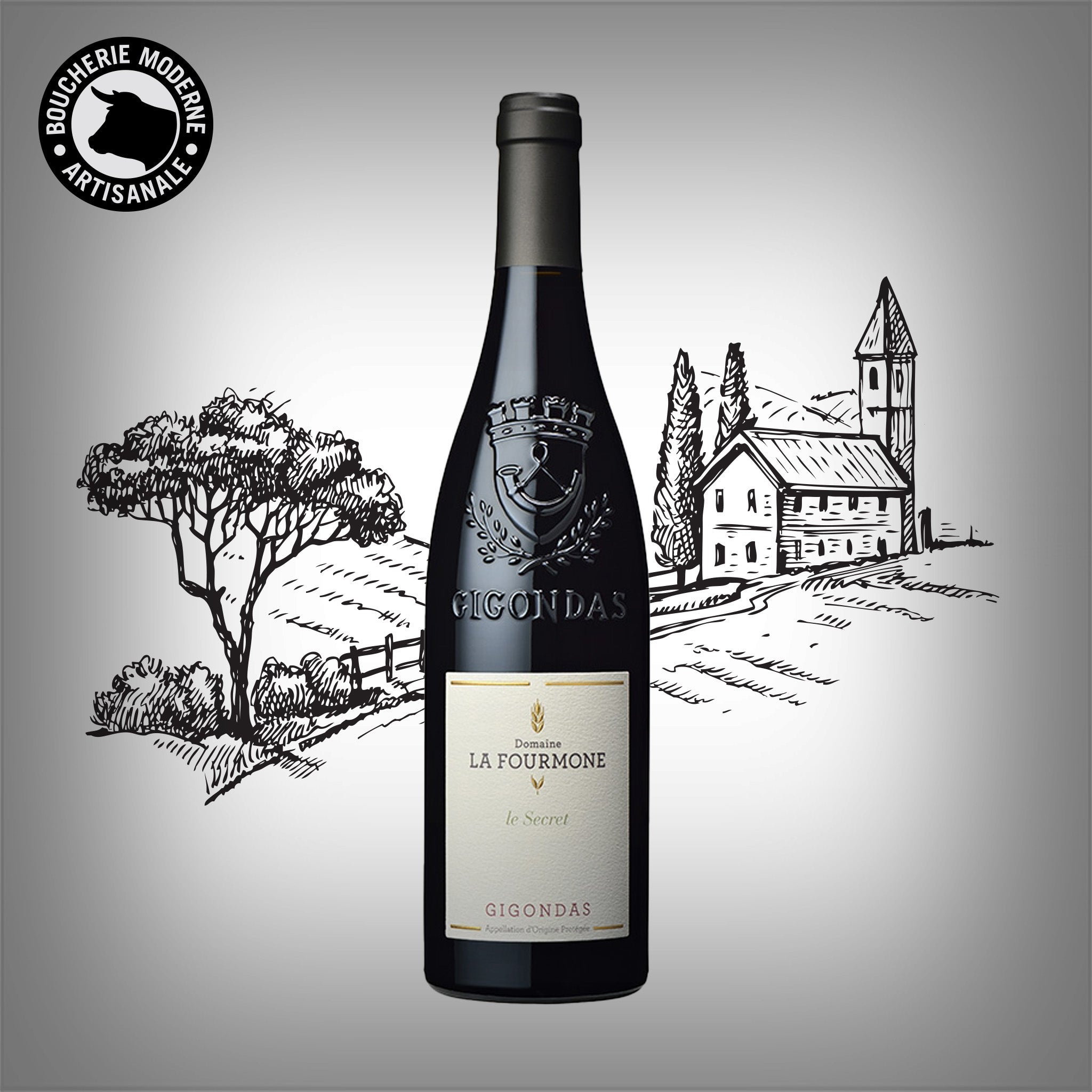 Grand rouge du Rhône sud, puissant, élégant et épicé.