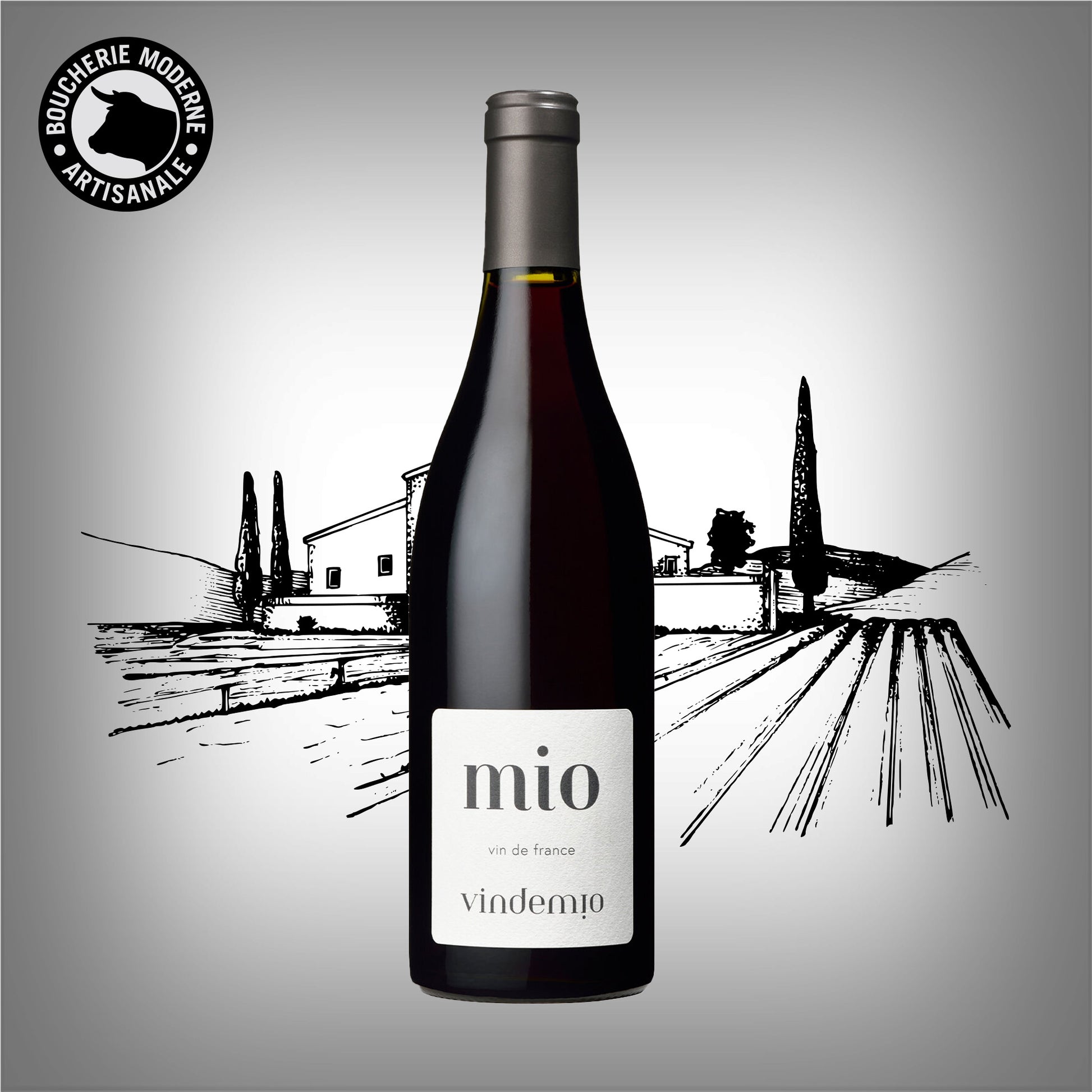 Mio Rouge, Ventoux gourmand et équilibré, parfait pour accompagner vos viandes grillées.