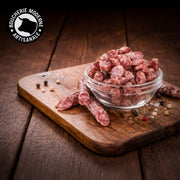 Mini saucissons secs, tendres et savoureux, parfaits pour l’apéritif.