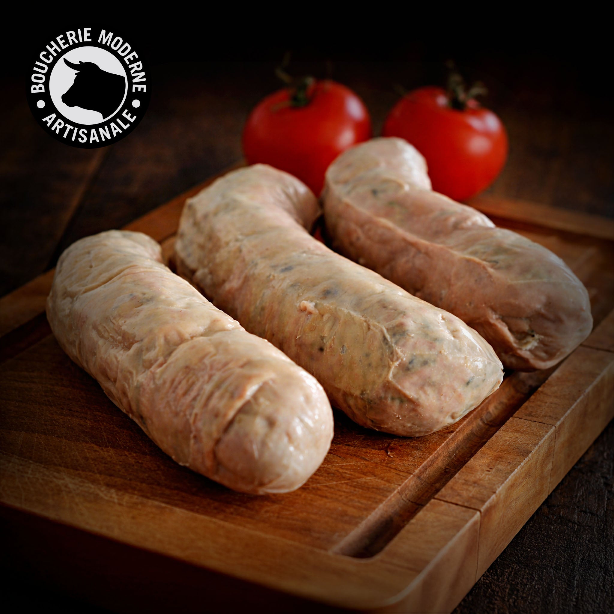 Andouillette artisanale à la ficelle, au goût authentique et à la texture fondante.