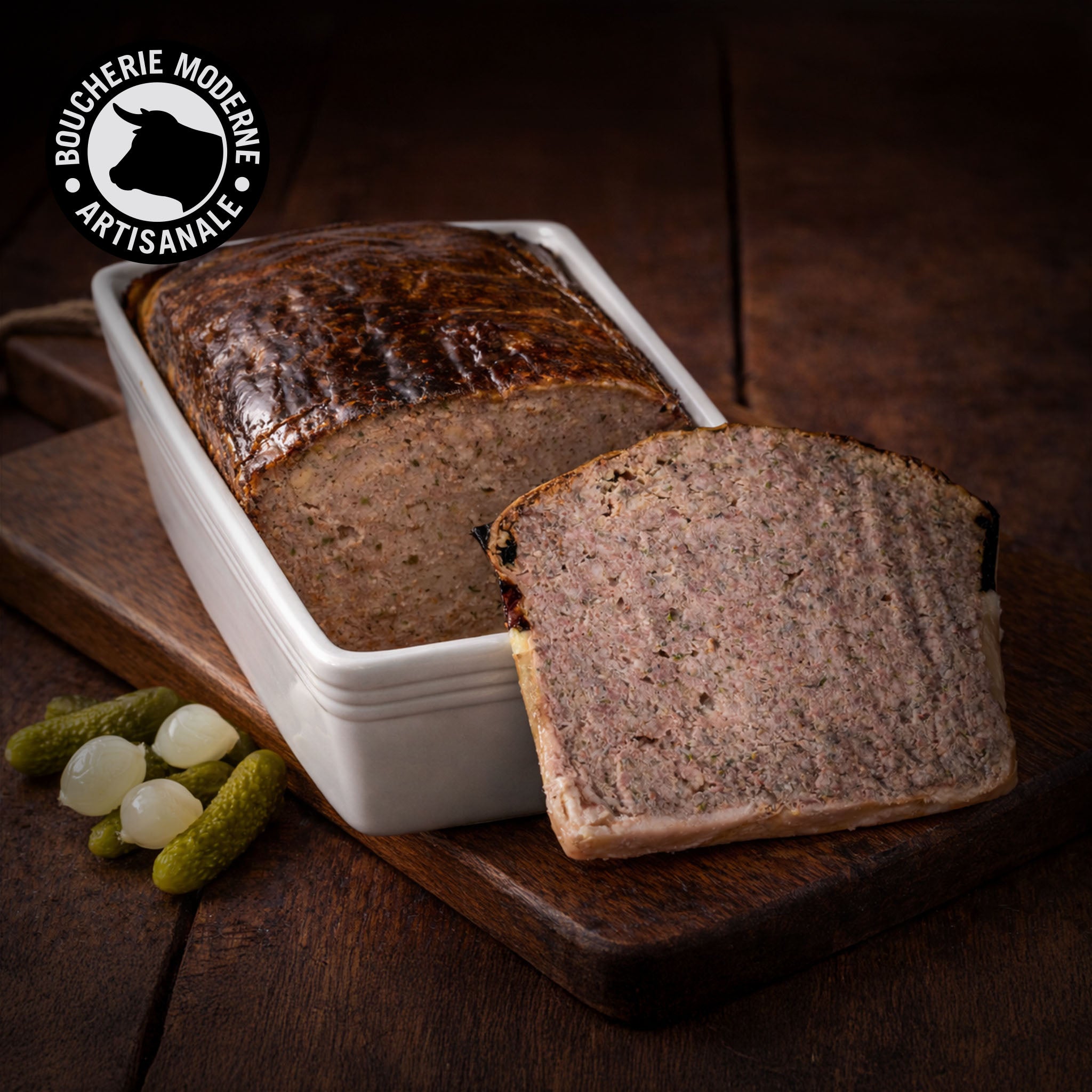 Pâté de campagne traditionnel, rustique et généreux, au goût authentique du terroir.