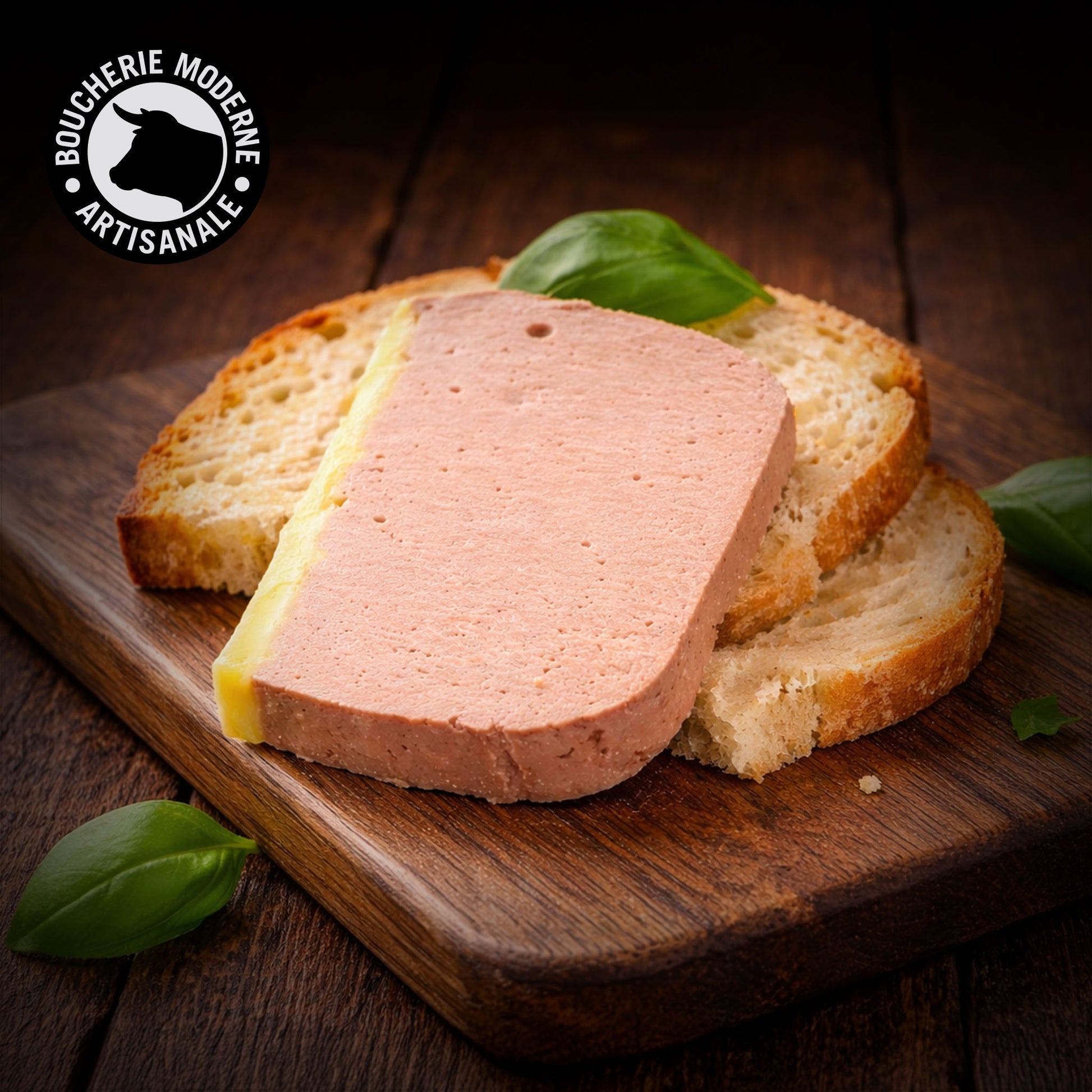 Mousse de canard fine et onctueuse, au goût délicat et raffiné.