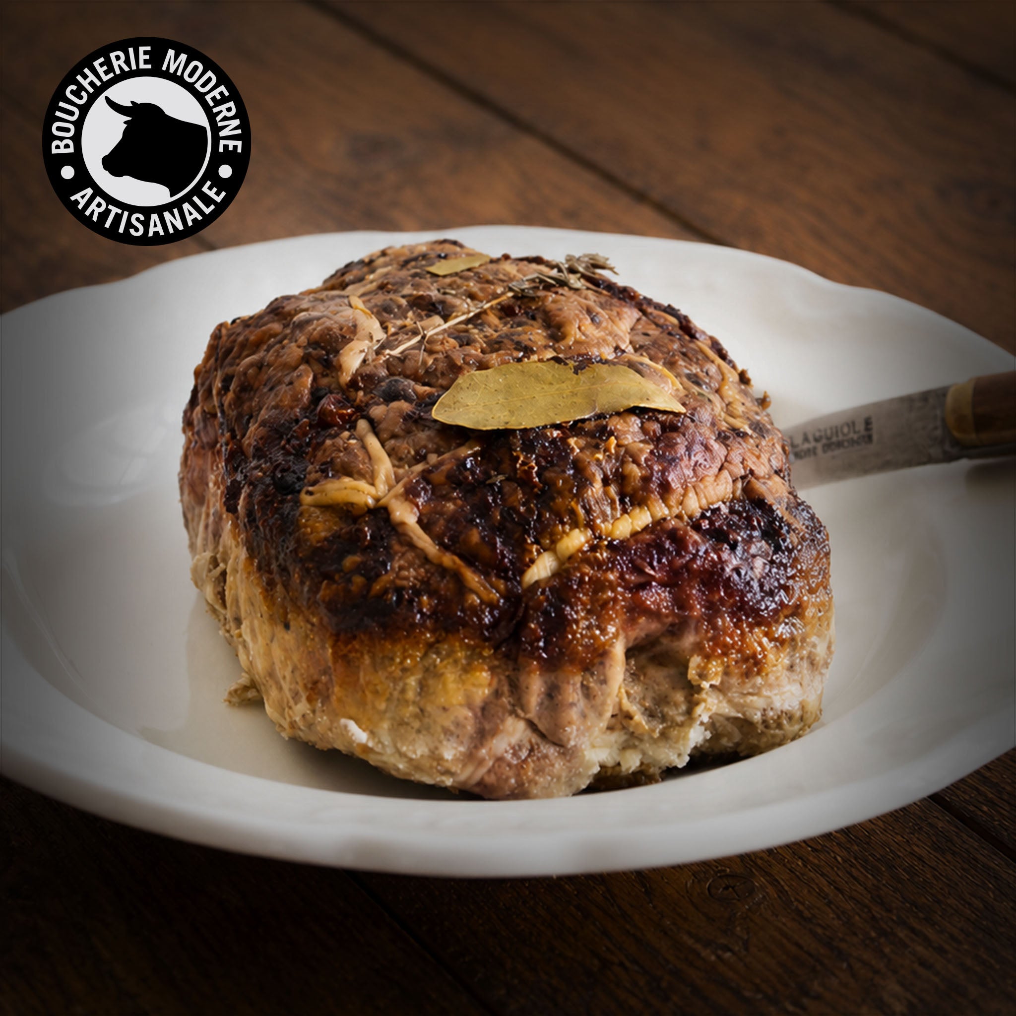 Fricandeau artisanal du Sud-Ouest, moelleux et savoureux, cuit lentement au four.