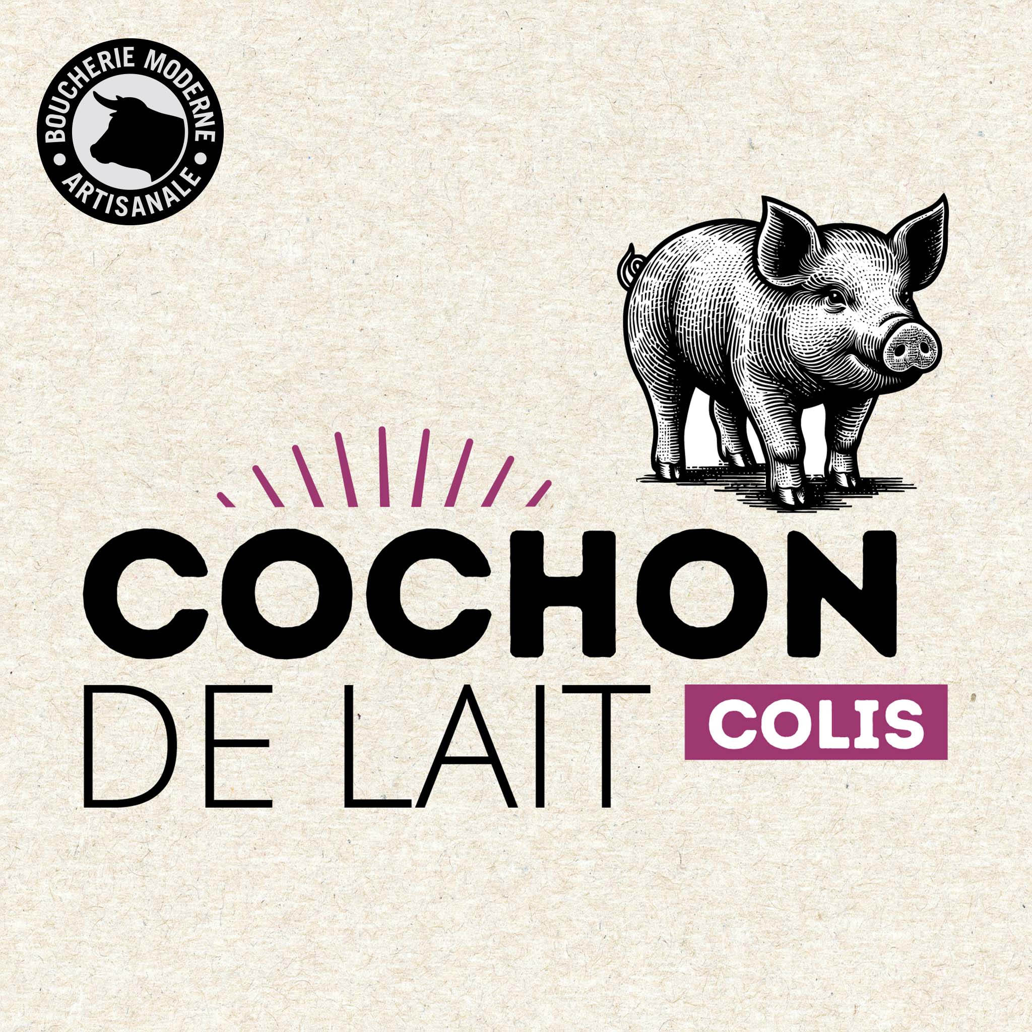 Cochon de lait fondant et généreux, idéal pour les repas festifs et conviviaux.
