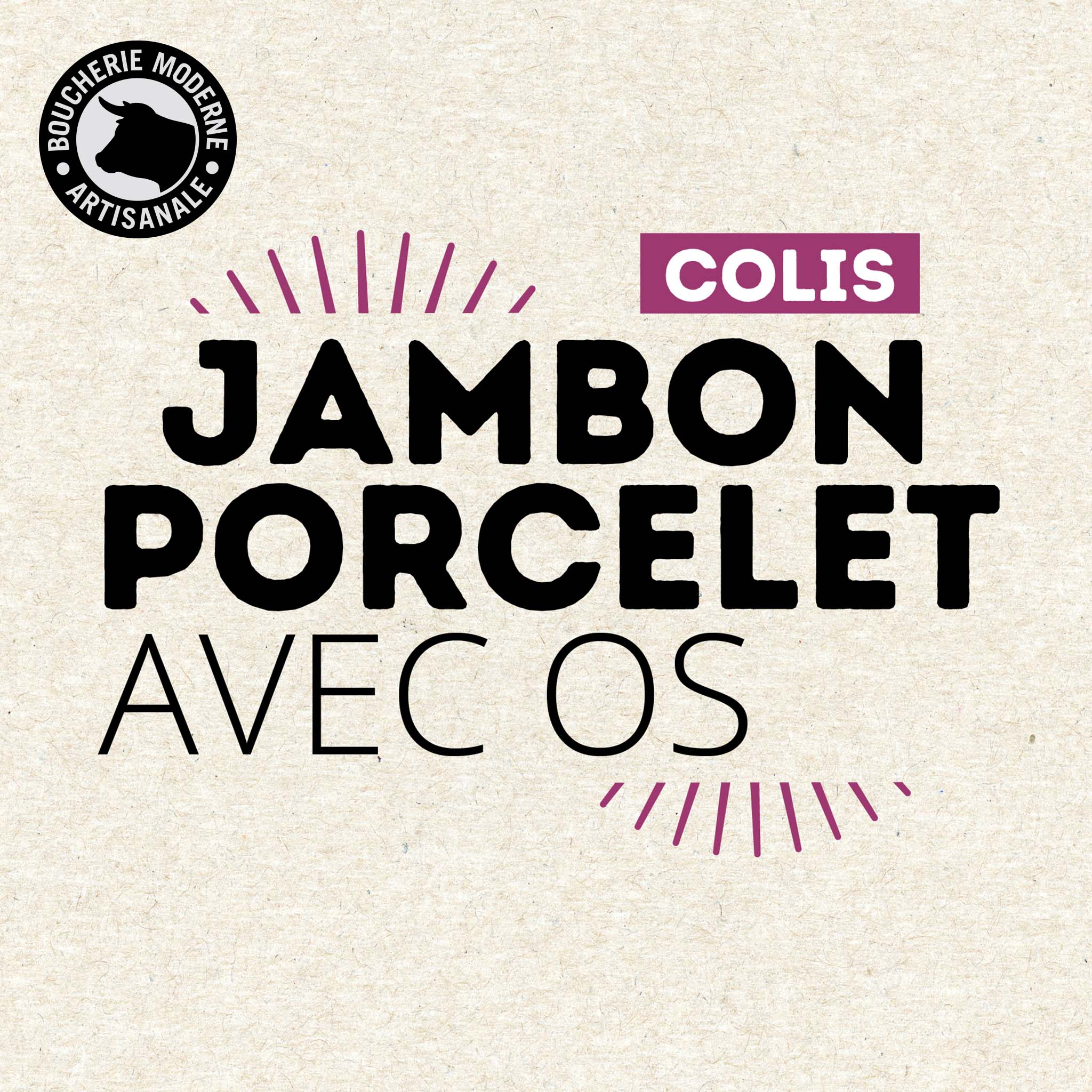 Jambon de porcelet tendre et généreux, idéal pour des repas conviviaux.