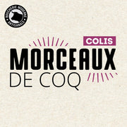 Morceaux de coq savoureux, parfaits pour les plats mijotés traditionnels.