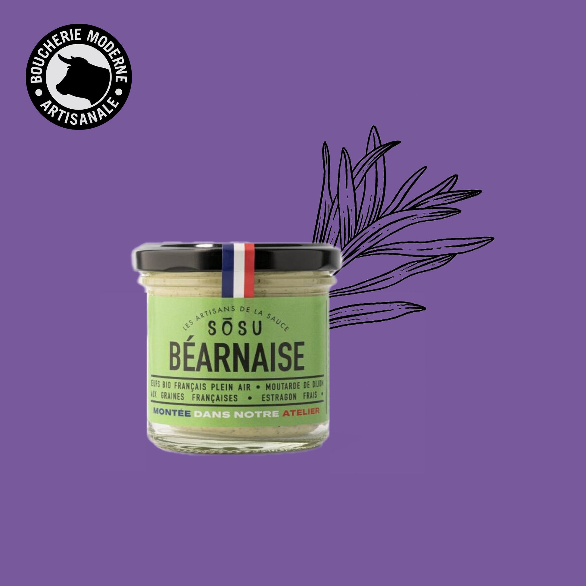 Sauce béarnaise onctueuse, idéale pour les viandes grillées.