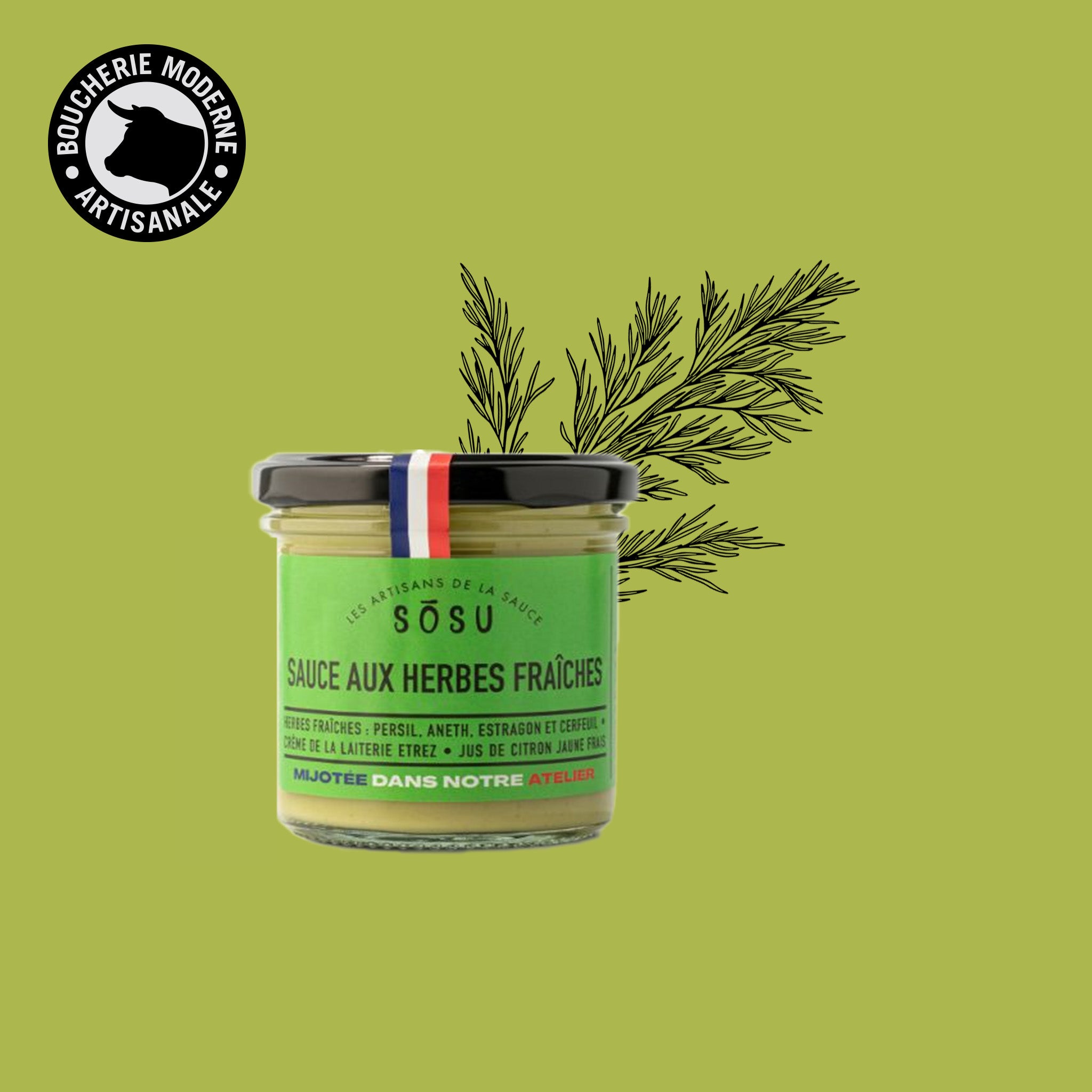Sauce fraîche et aromatique, idéale pour la rôtisserie.