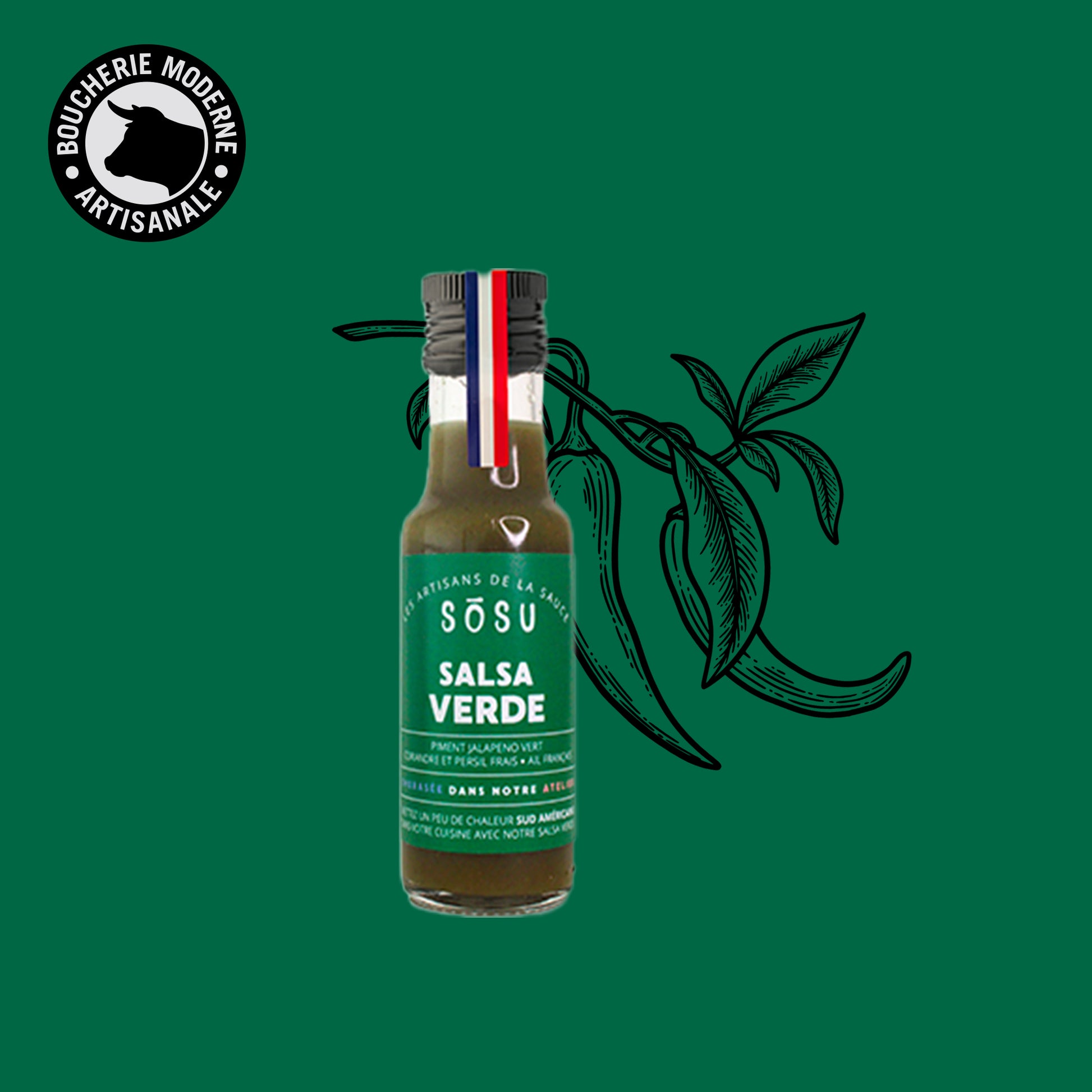 Sauce fraîche aux herbes, idéale pour accompagner viandes et rôtisserie.