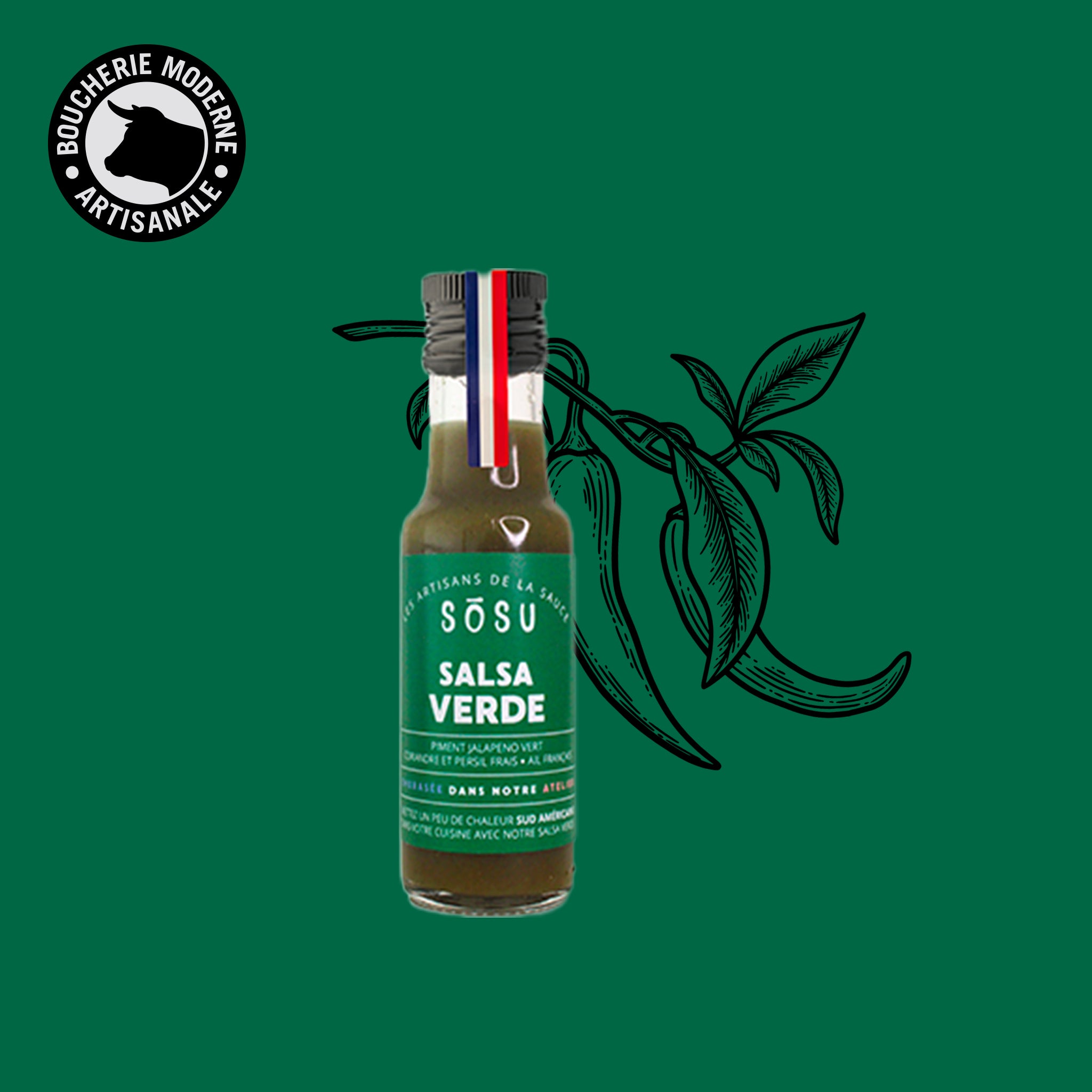Sauce fraîche aux herbes, idéale pour accompagner viandes et rôtisserie.