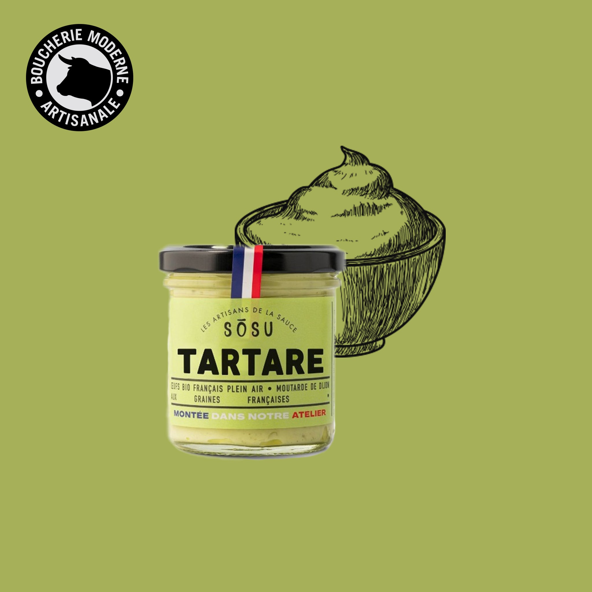 Sauce tartare fraîche et gourmande, idéale pour la rôtisserie et les poissons.