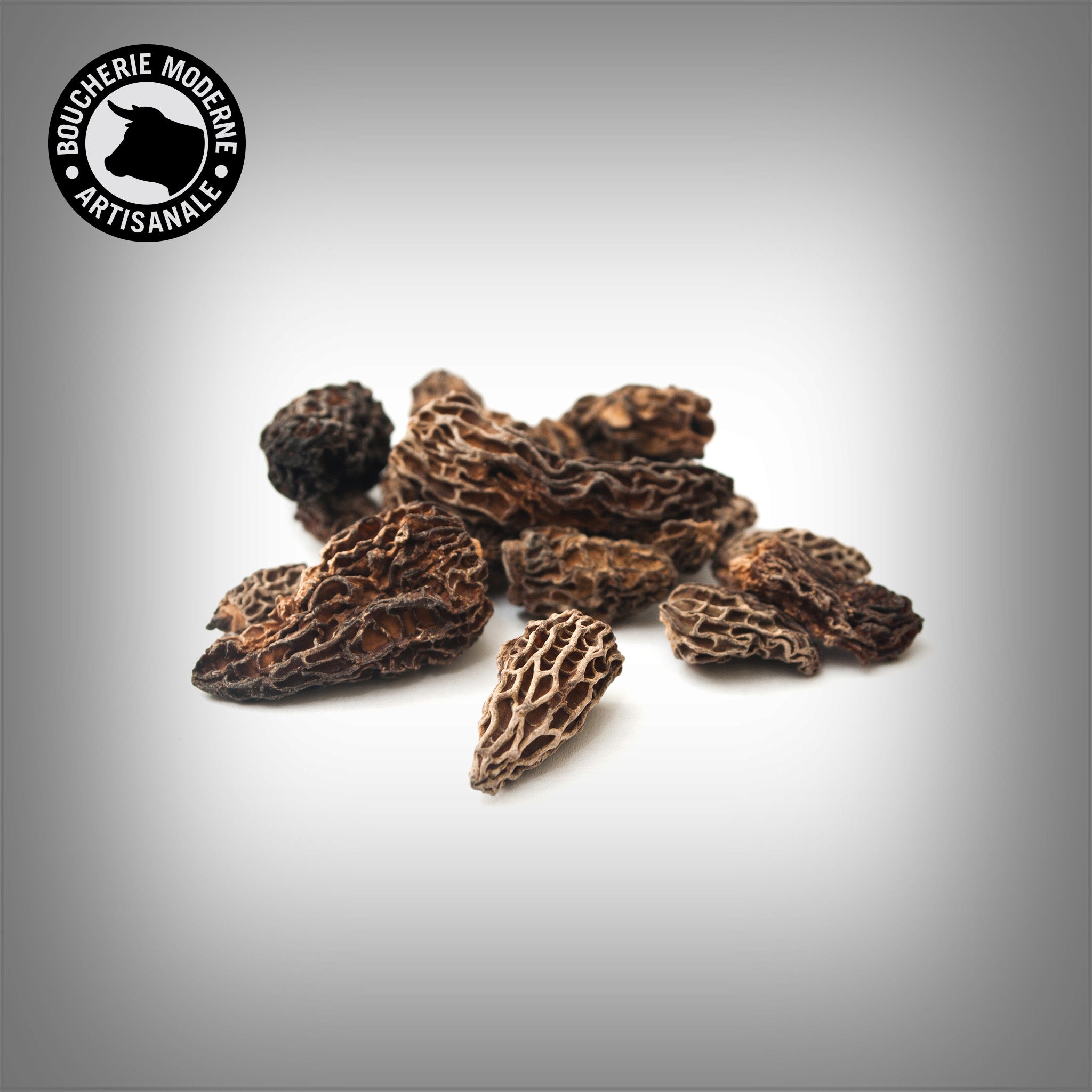 Morilles séchées au parfum intense, idéales pour les sauces et plats raffinés.