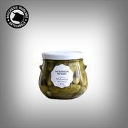 Cornichons Maison Marc Malossol, croquants et peu acidulés, au goût naturellement frais.