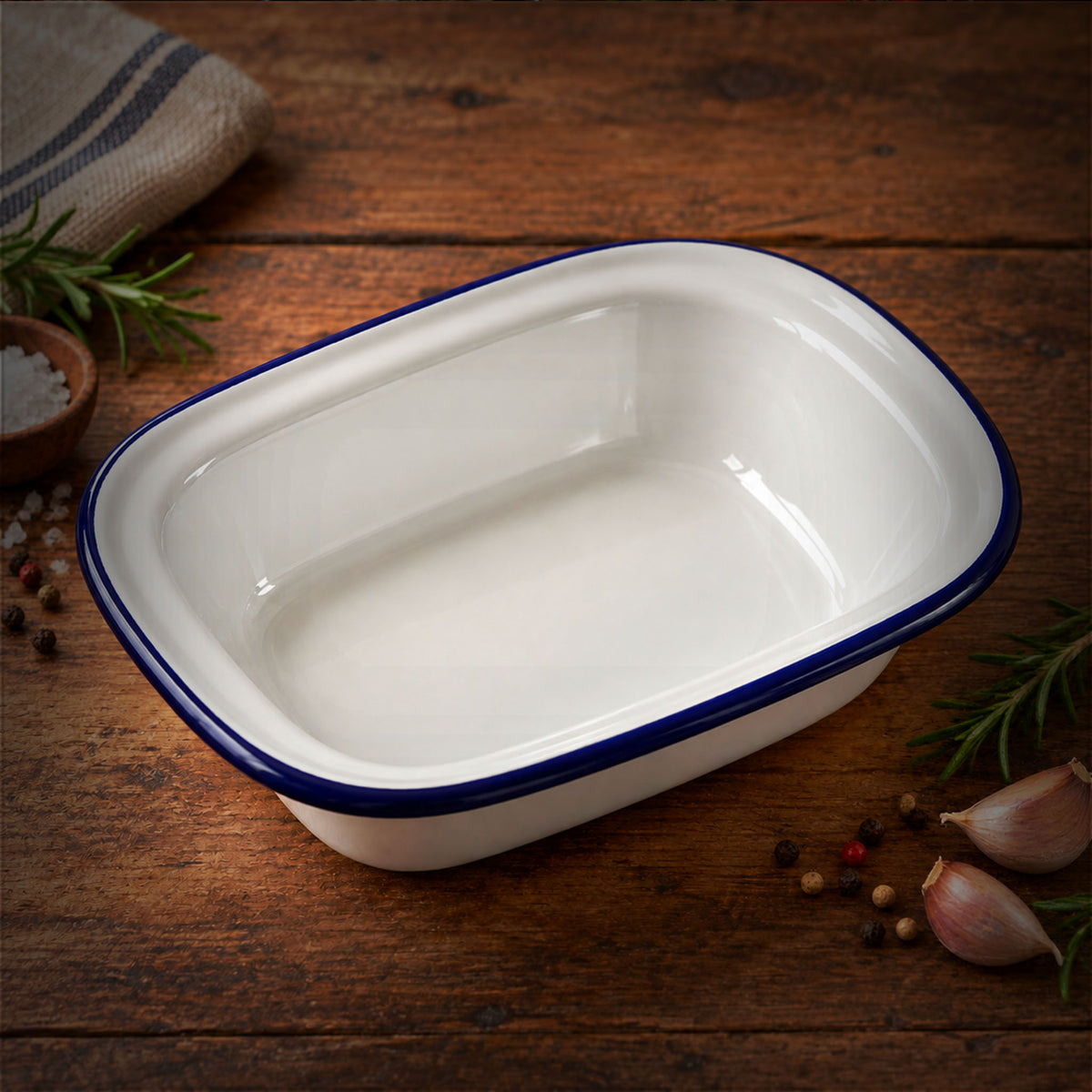 Plat ovale émaillé – Boucherie Moderne