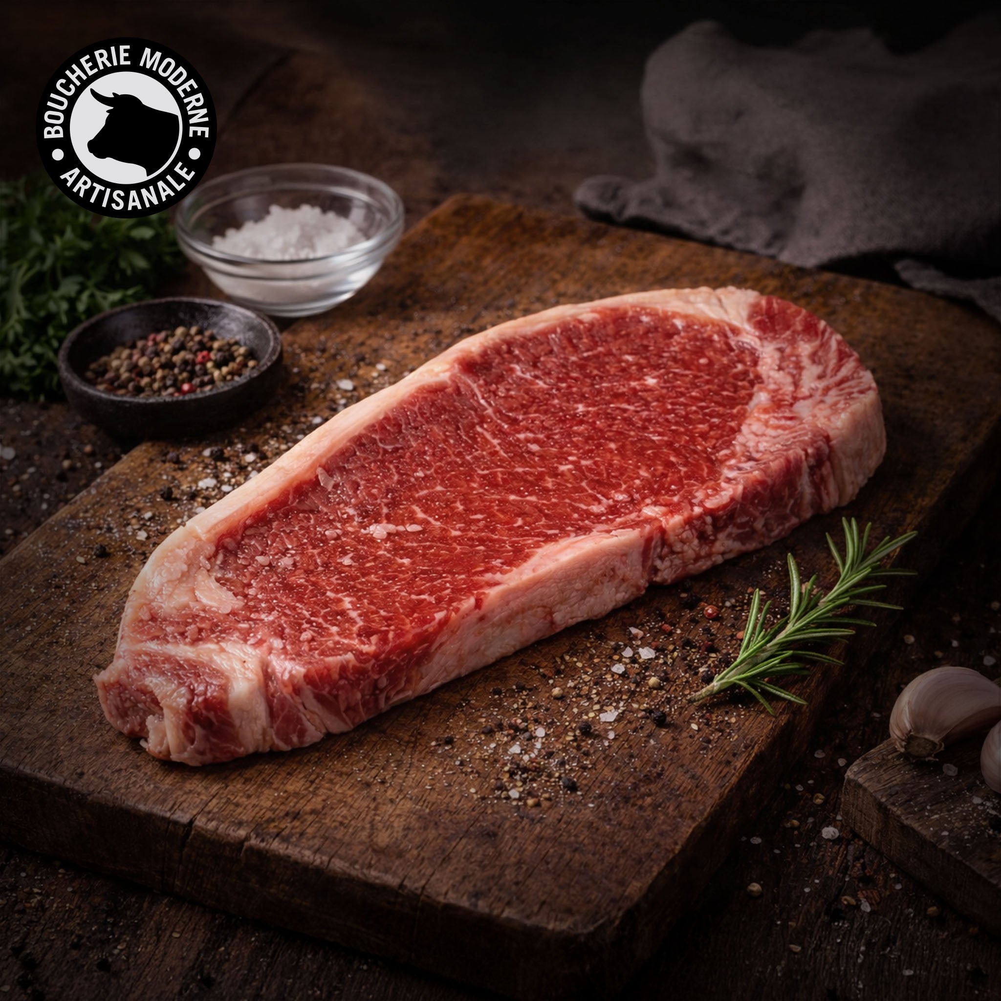 Faux-filet Limousine tendre et élégant, idéal pour une cuisson vive au grill.