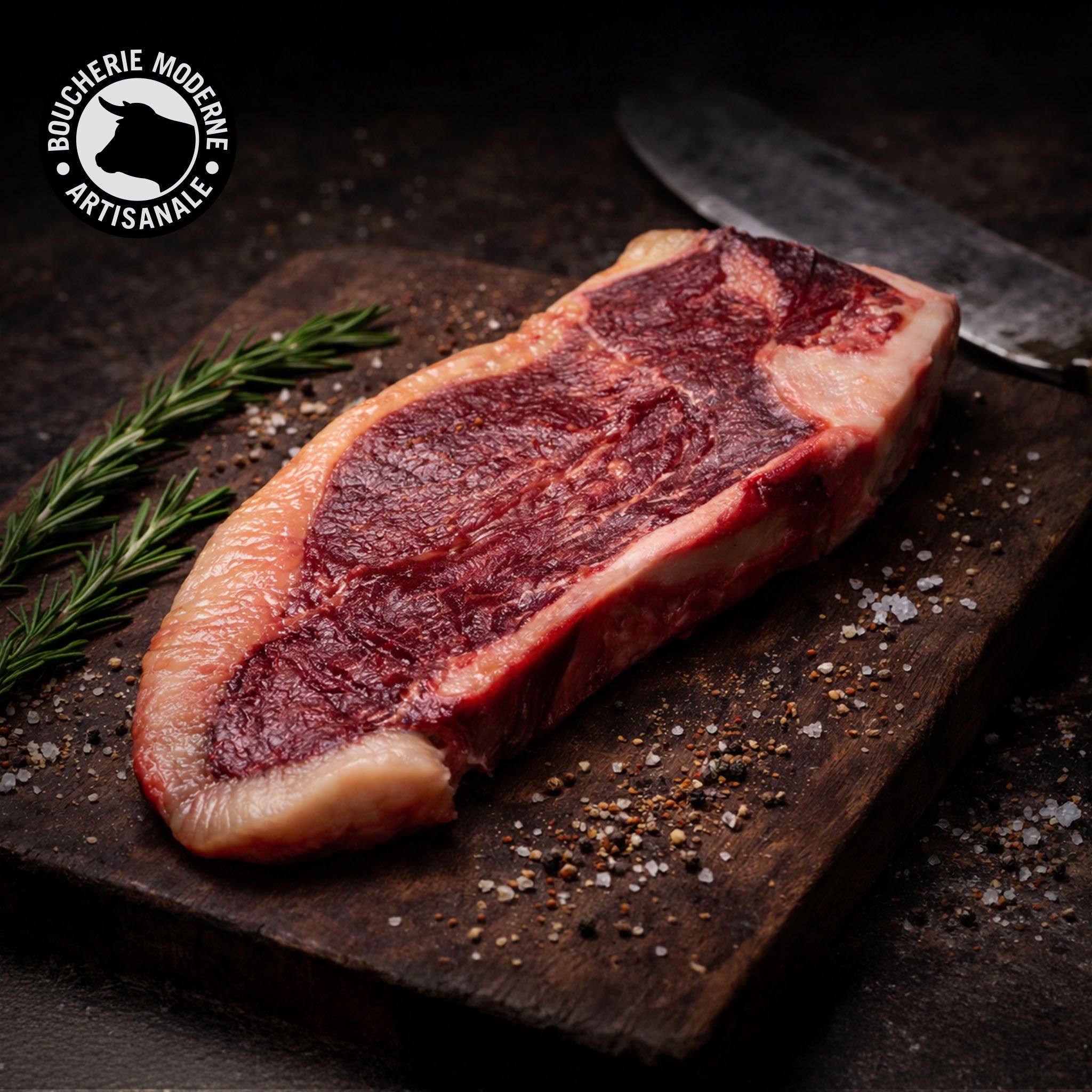 L-Bone Shorthorn persillée et savoureuse, idéale pour une cuisson au grill.