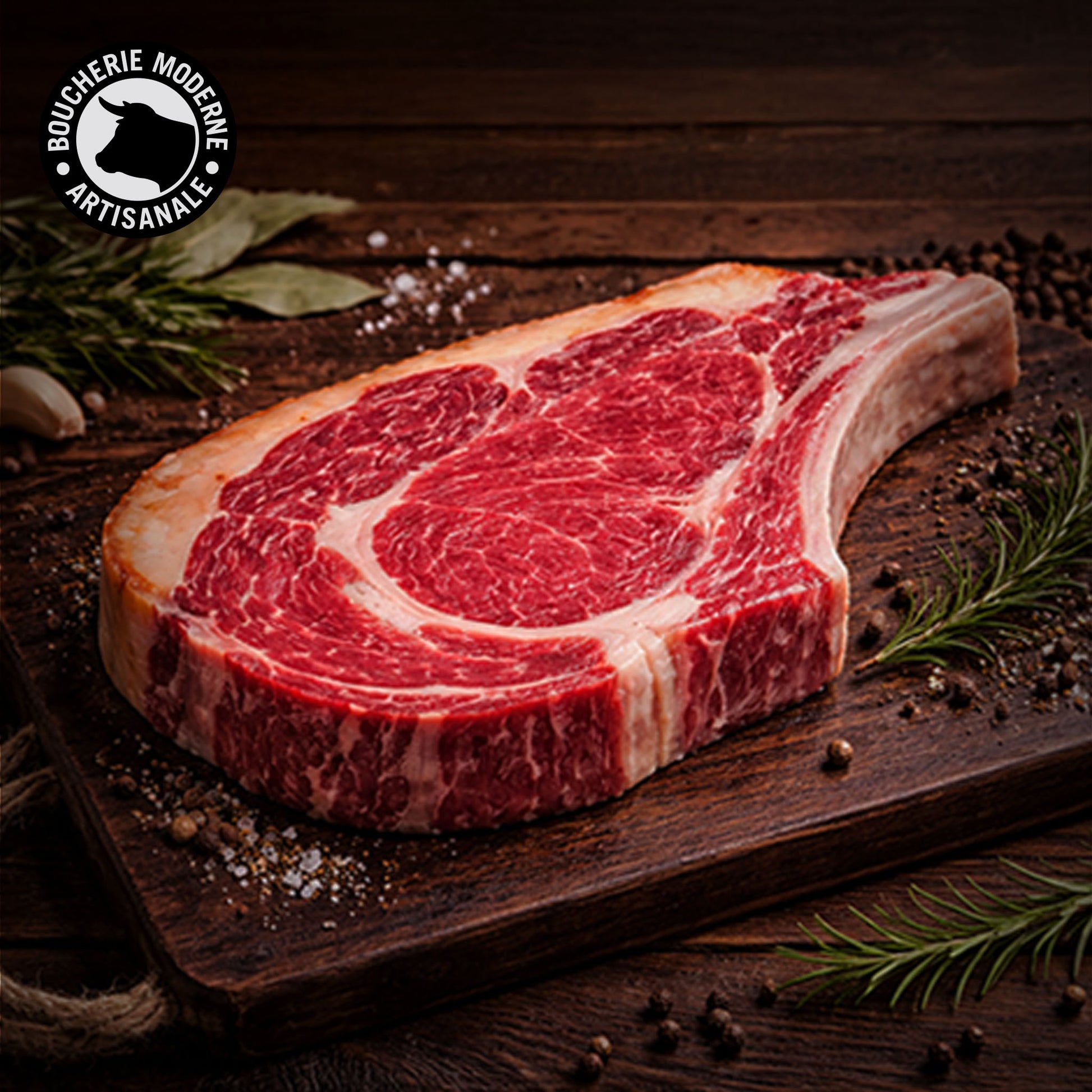 Entrecôte Galice intense et persillée, idéale pour une cuisson vive au grill.