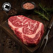 Wagyu Kagoshima au persillé exceptionnel, pièce fondante et raffinée.