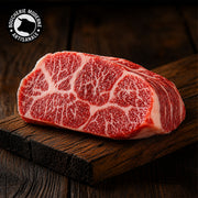 Wagyu Kagoshima au persillé exceptionnel, pièce fondante et raffinée.