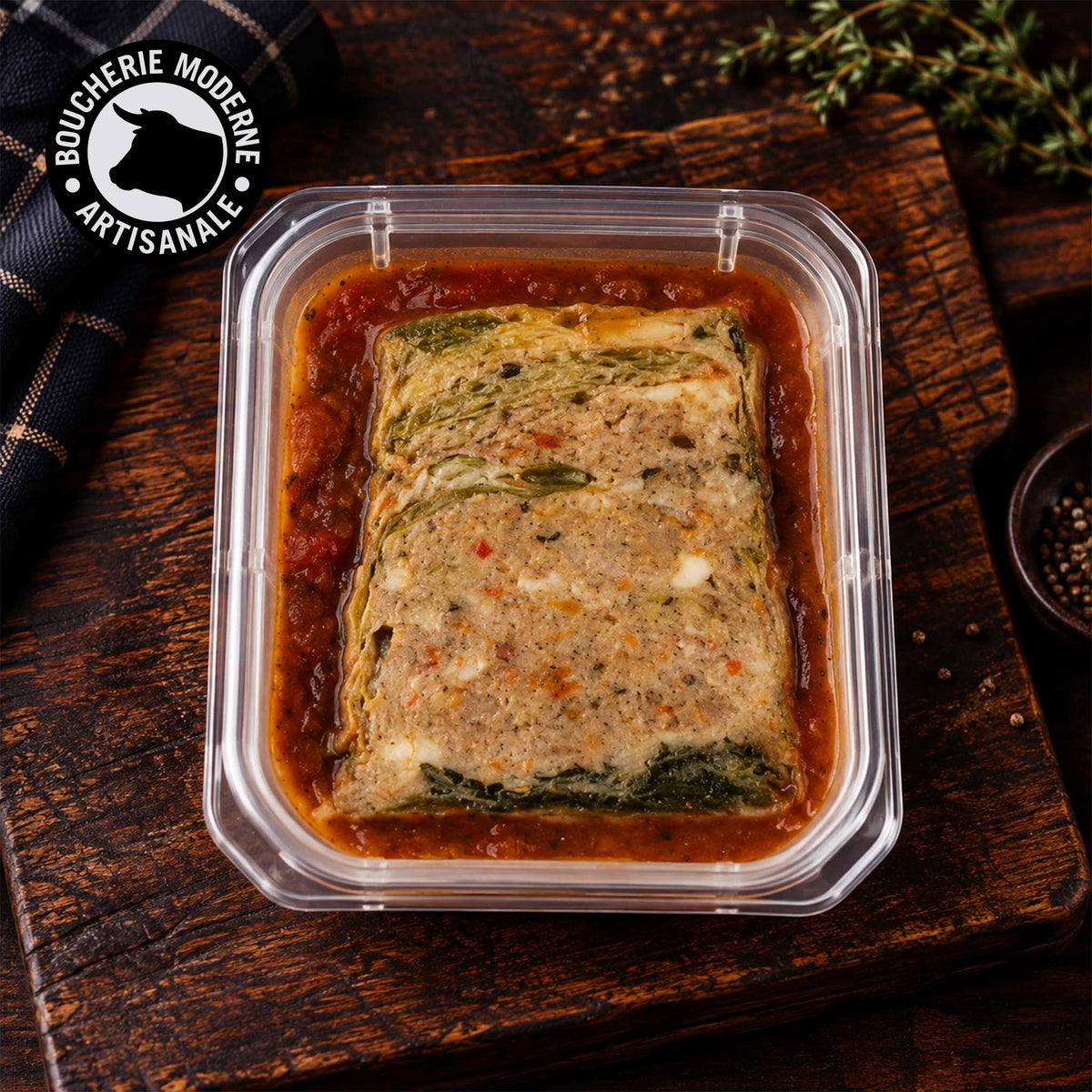 Terrine de chou sauce tomate