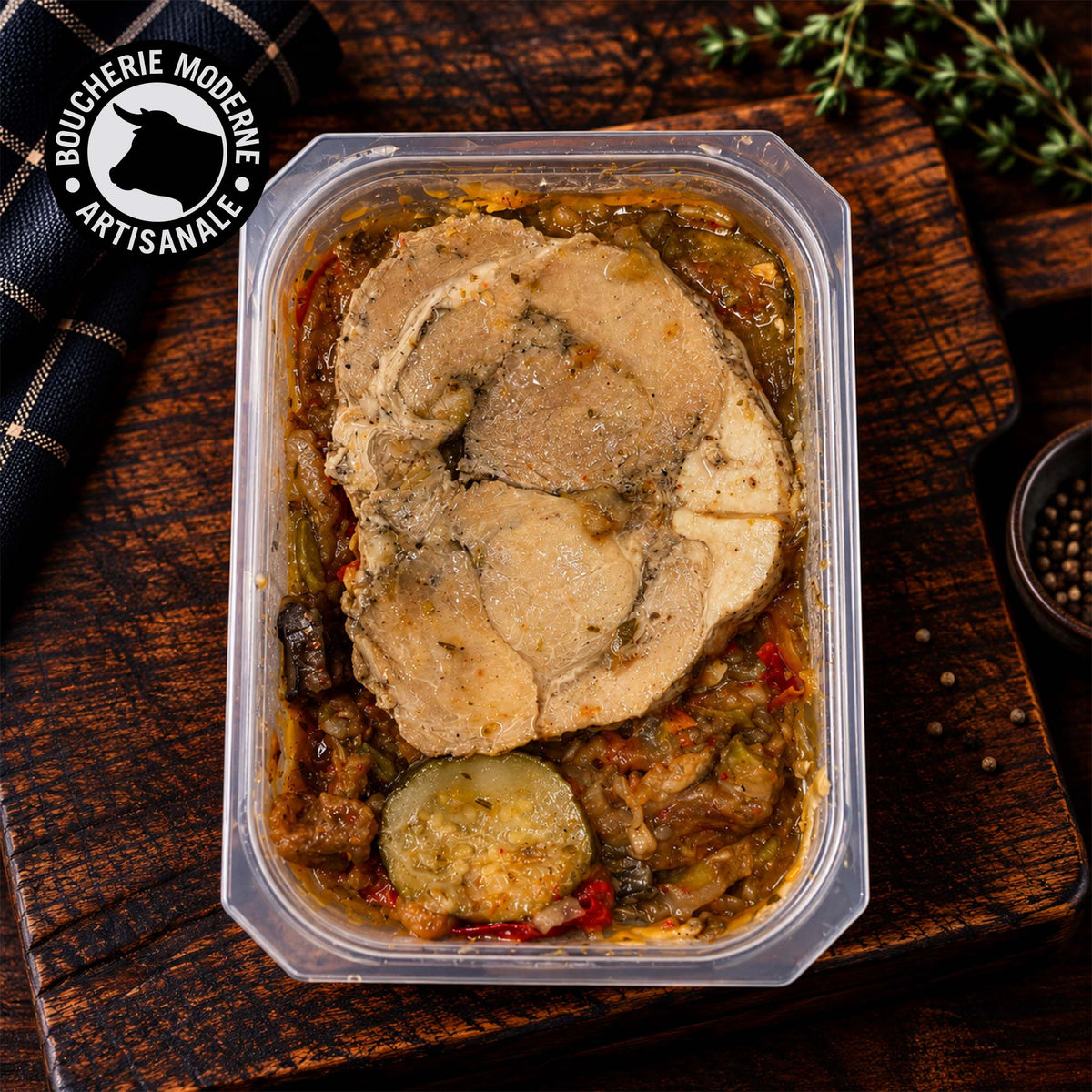 Confit de porc & ratatouille - 350g