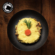 Hachis parmentier généreux et fondant, prêt à réchauffer pour un repas réconfortant.