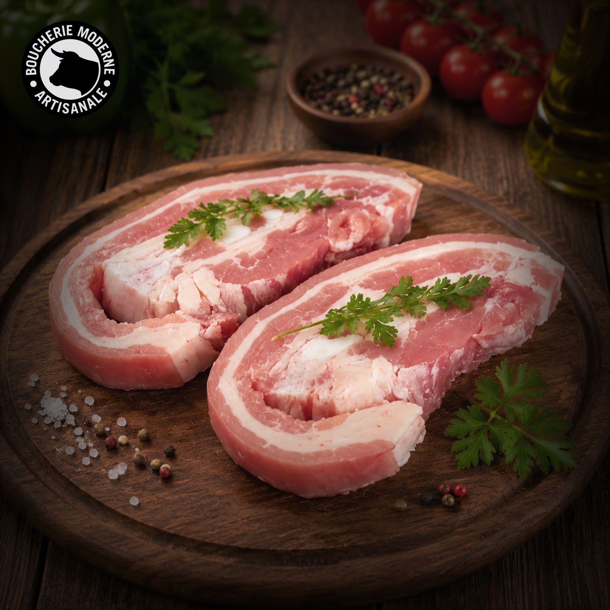 Tendron de veau, moelleux et savoureux, idéal pour les plats mijotés.