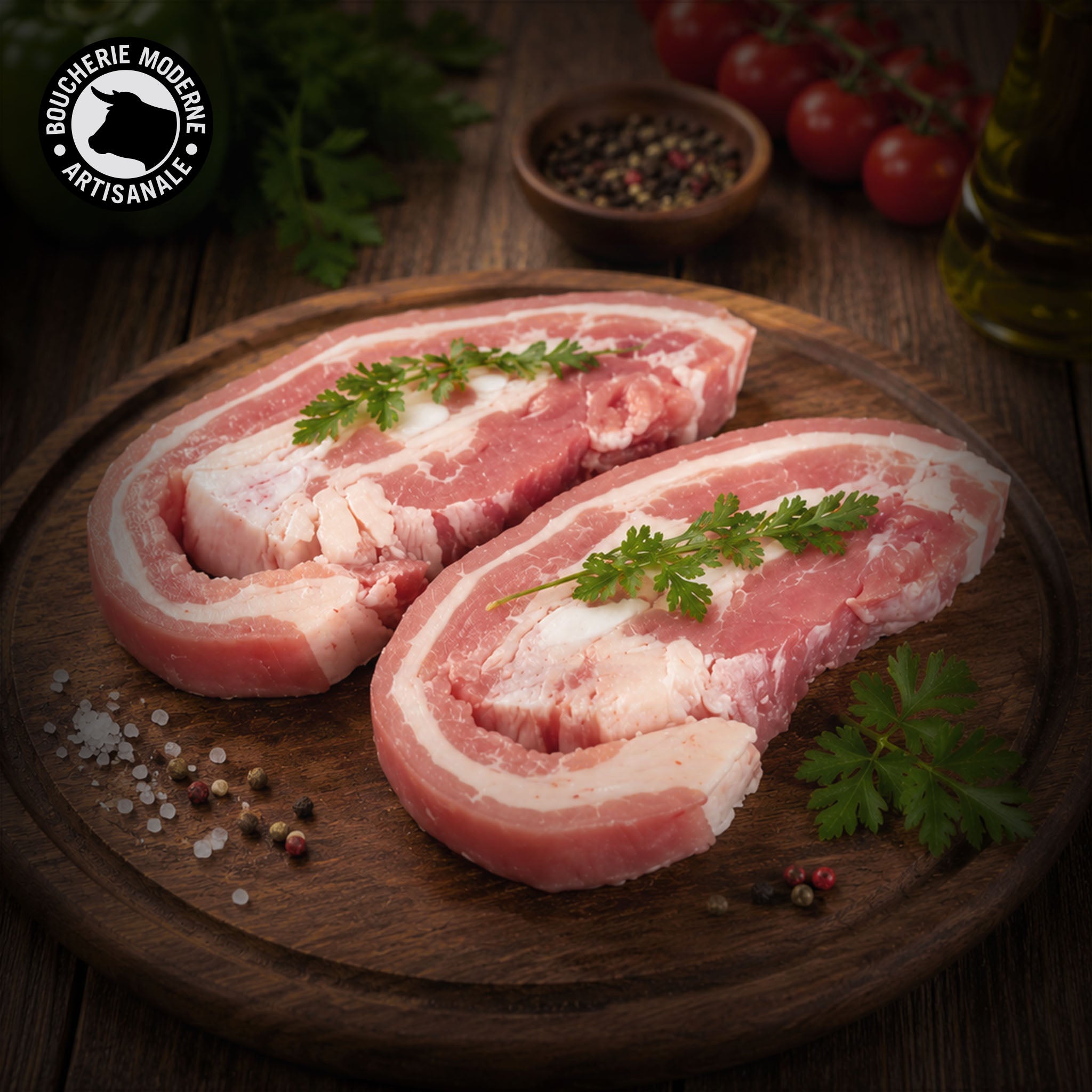 Tendron de veau, moelleux et savoureux, idéal pour les plats mijotés.