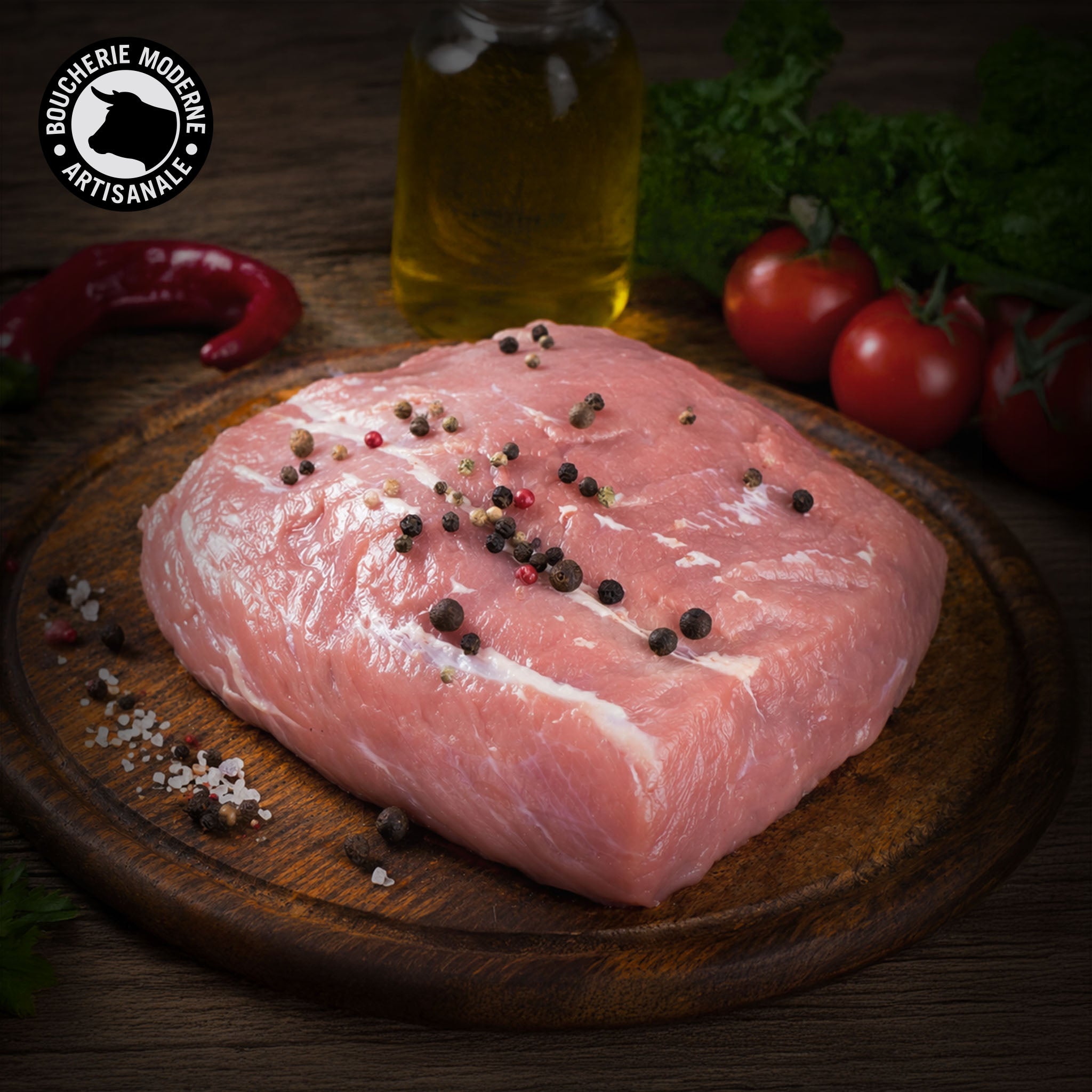 Sous-noix de veau tendre et maigre, parfaite pour une cuisson douce et savoureuse.