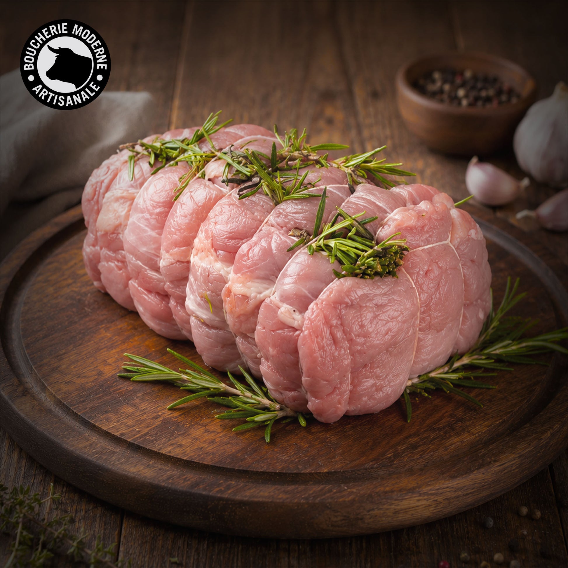 Rôti de quasi de veau, tendre et moelleux, pour une cuisson au four réussie.