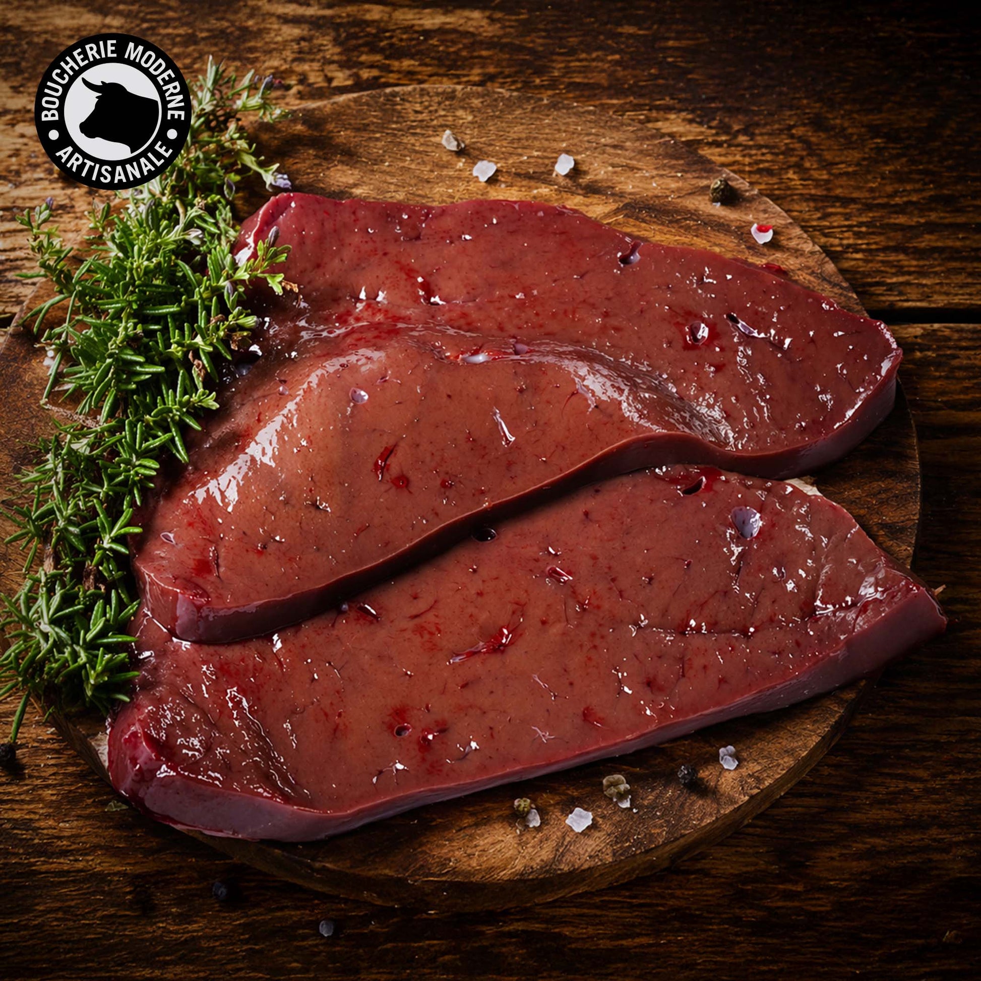 Foie de veau tendre et savoureux, à cuire rosé pour préserver sa finesse.