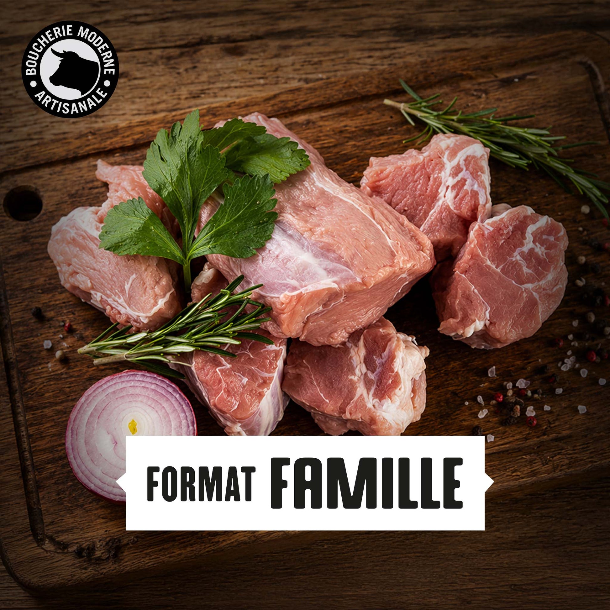 Blanquette de veau découpée et prête à cuire, pour un grand classique fondant et parfumé.