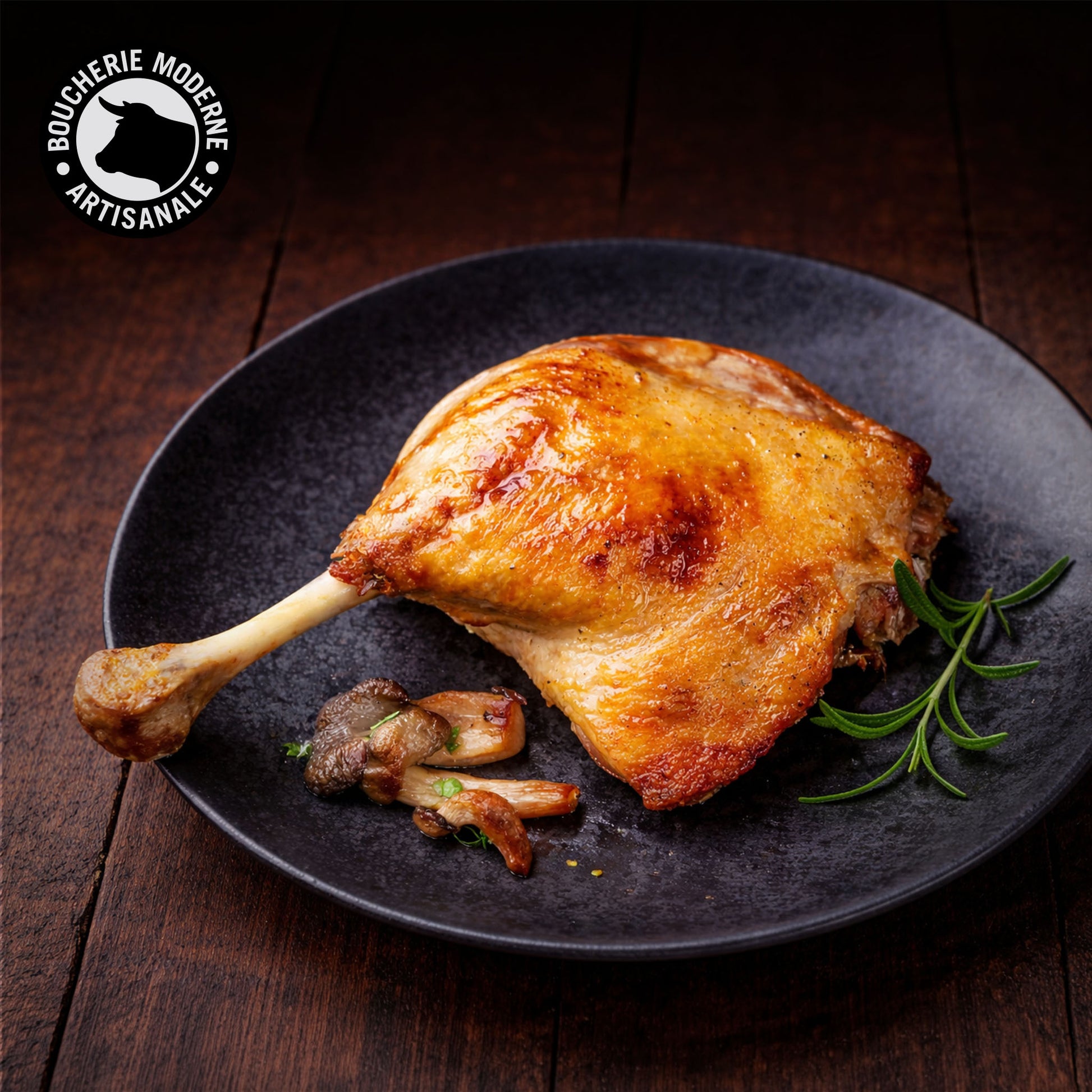 Cuisse de canard confite à l’ancienne, fondante et savoureuse.