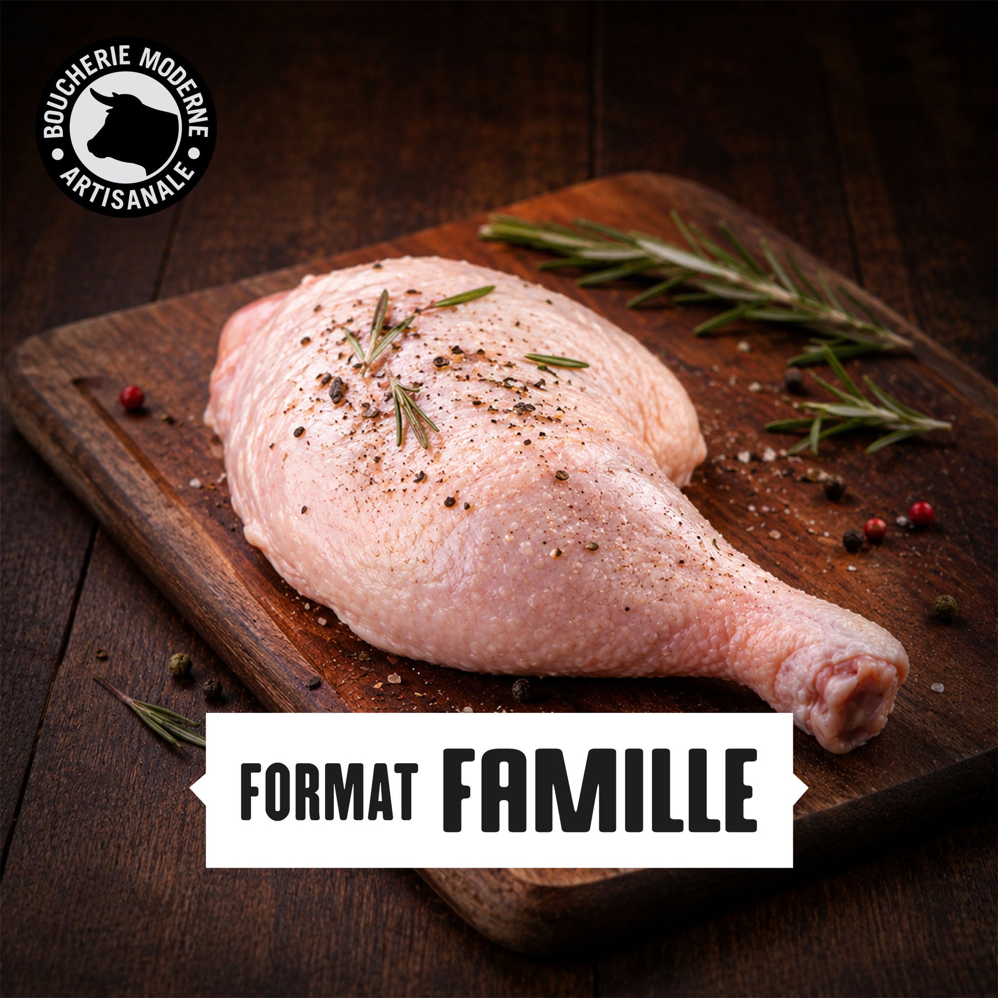 Cuisses de poulet charnues et savoureuses, parfaites pour les repas mijotés.
